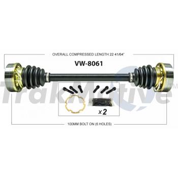 TrakMotive VW8061 CV Axle Shaft product image 1 of 3