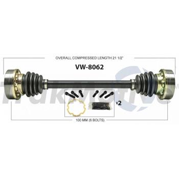 TrakMotive VW8062 CV Axle Shaft product image 1 of 3
