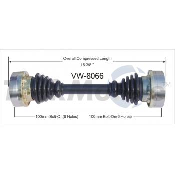 TrakMotive VW8066 CV Axle Shaft product image 1 of 3
