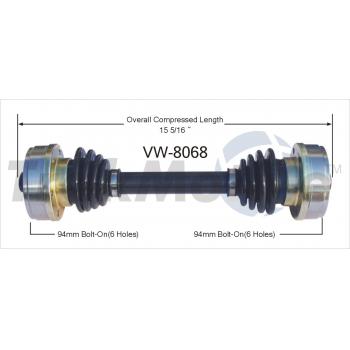TrakMotive VW8068 CV Axle Shaft product image 1 of 3