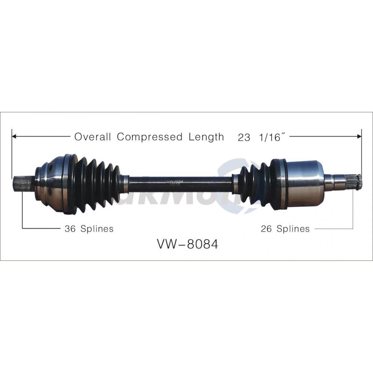 TrakMotive VW8084 - CV Axle Shaft TrakMotive VW8084 CV Axle Shaft product image 1 of 3