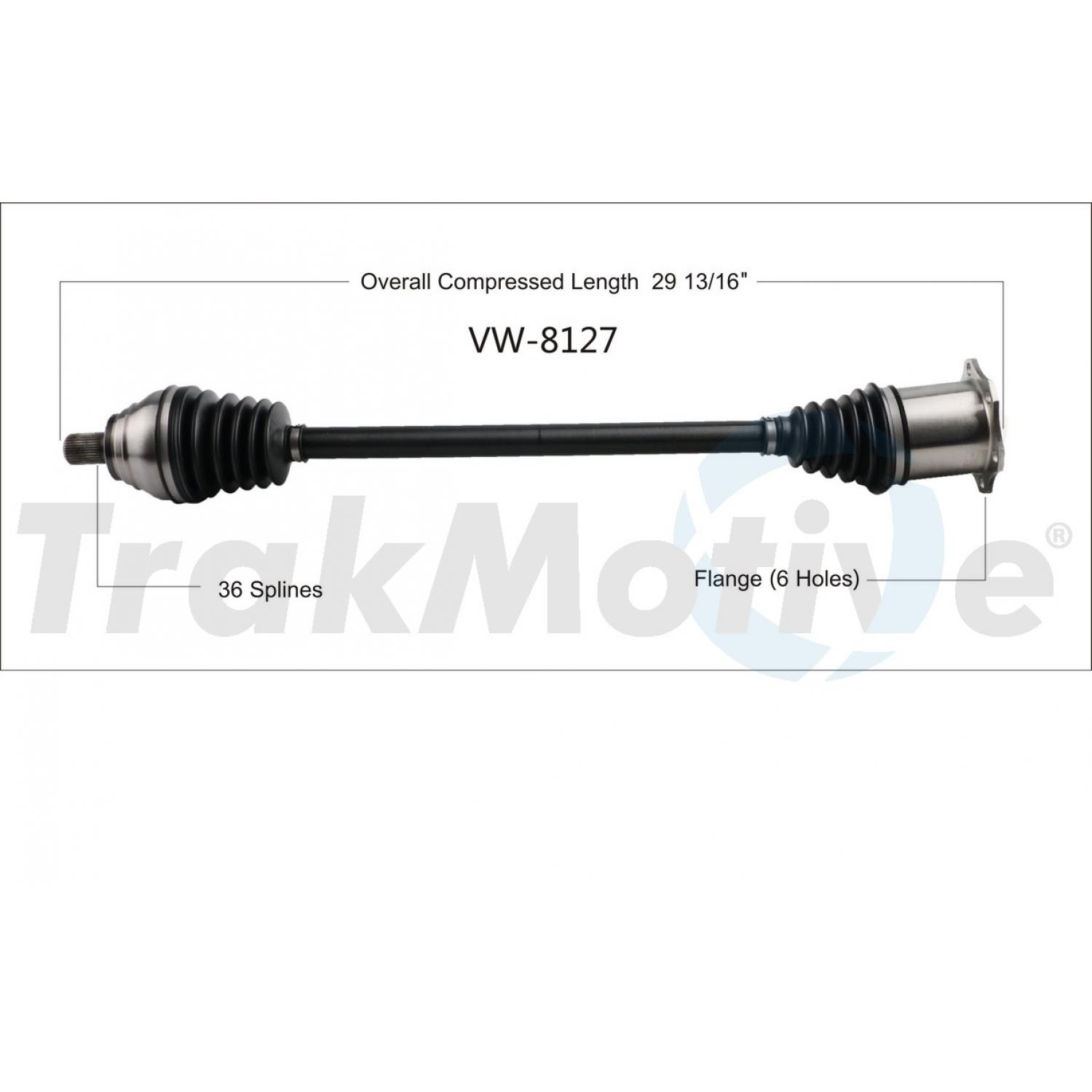 TrakMotive VW8127 - CV Axle Shaft TrakMotive VW8127 CV Axle Shaft product image 1 of 3