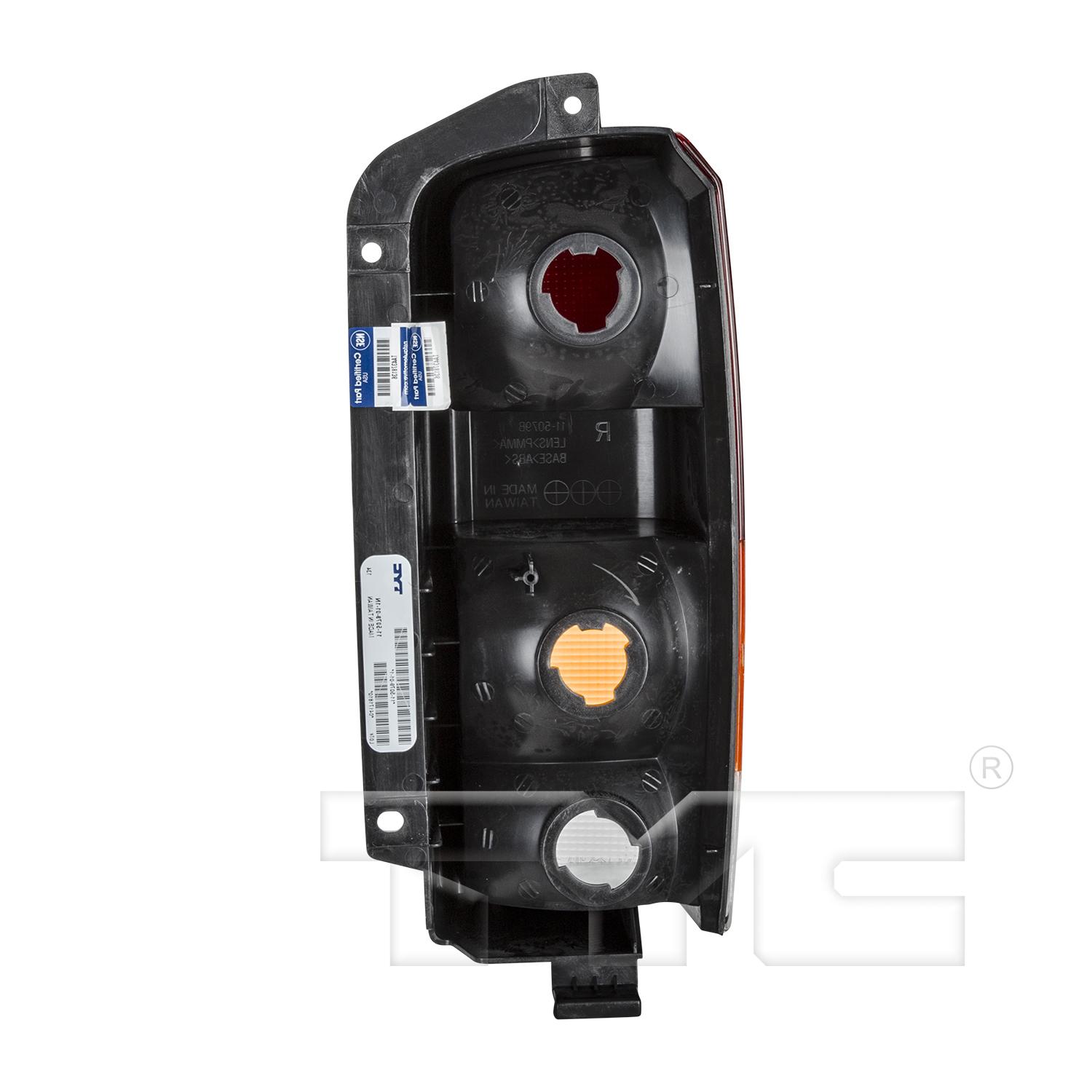 TYC 11508001 Tail Light Assembly product image 2 of 6