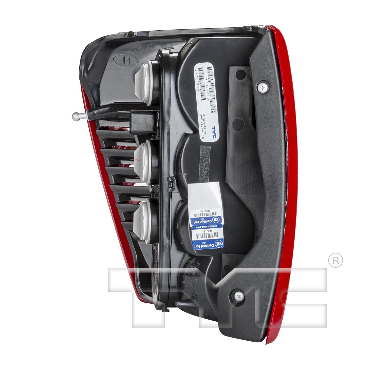 TYC 11527500 Tail Light Assembly product image 4 of 6