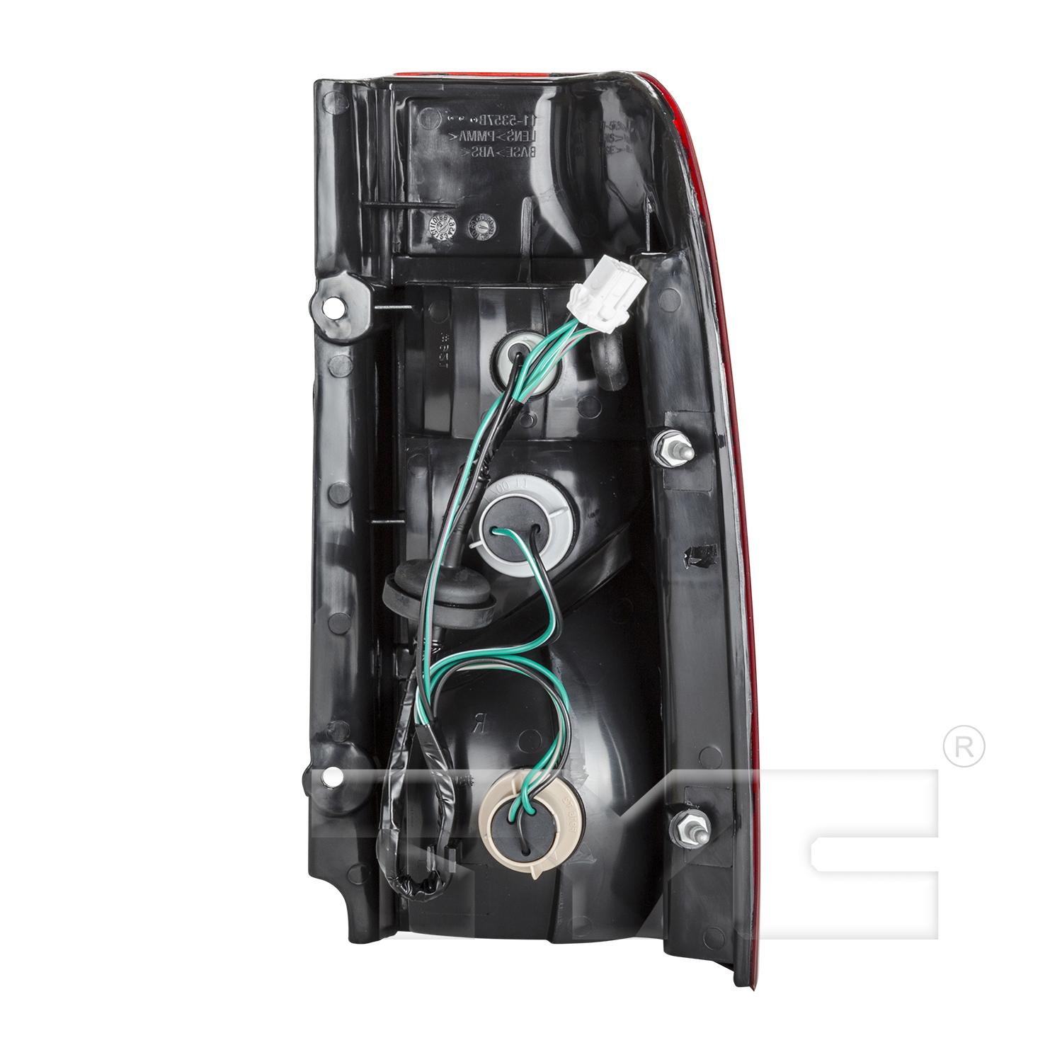 TYC 11535800 Tail Light Assembly product image 2 of 6