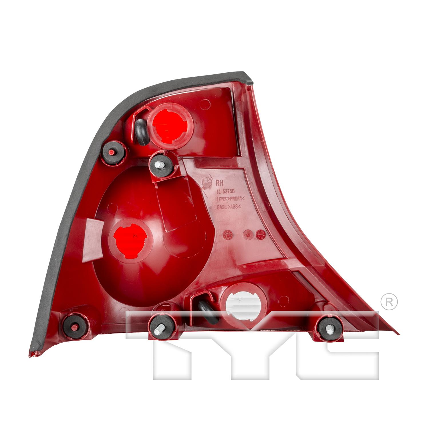 TYC 11537581 Tail Light Assembly product image 2 of 6