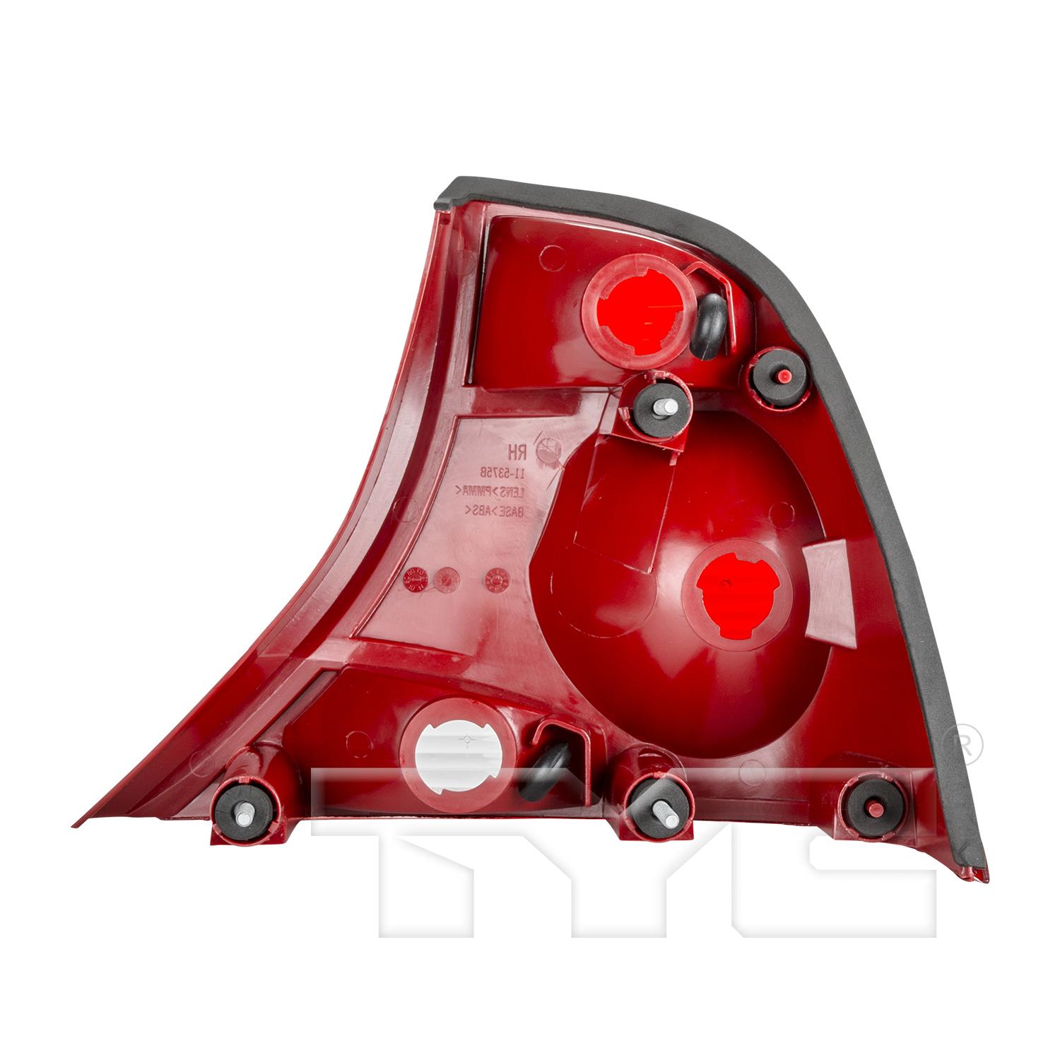 TYC 11537681 Tail Light Assembly product image 2 of 6