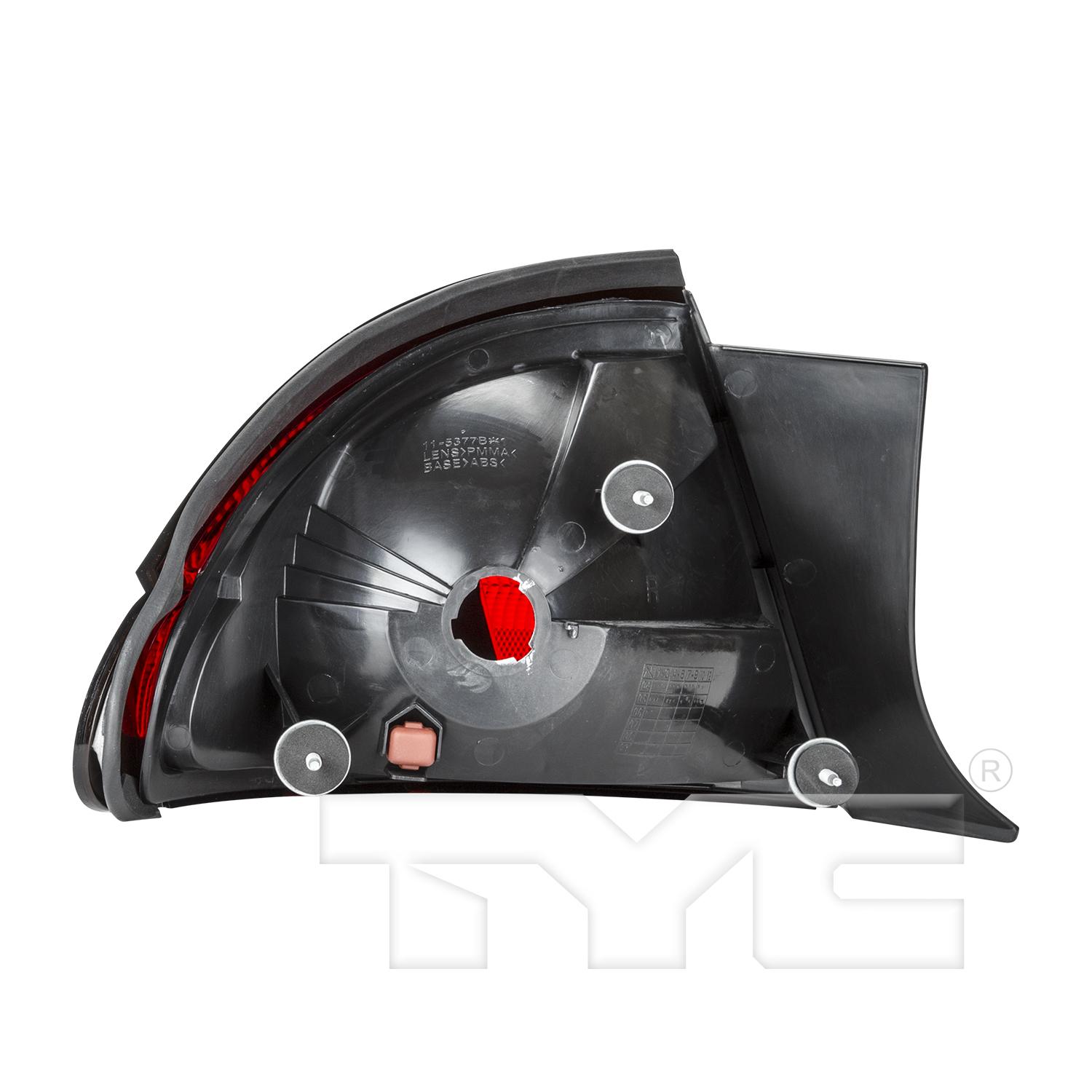 TYC 11537701 Tail Light Assembly product image 2 of 6