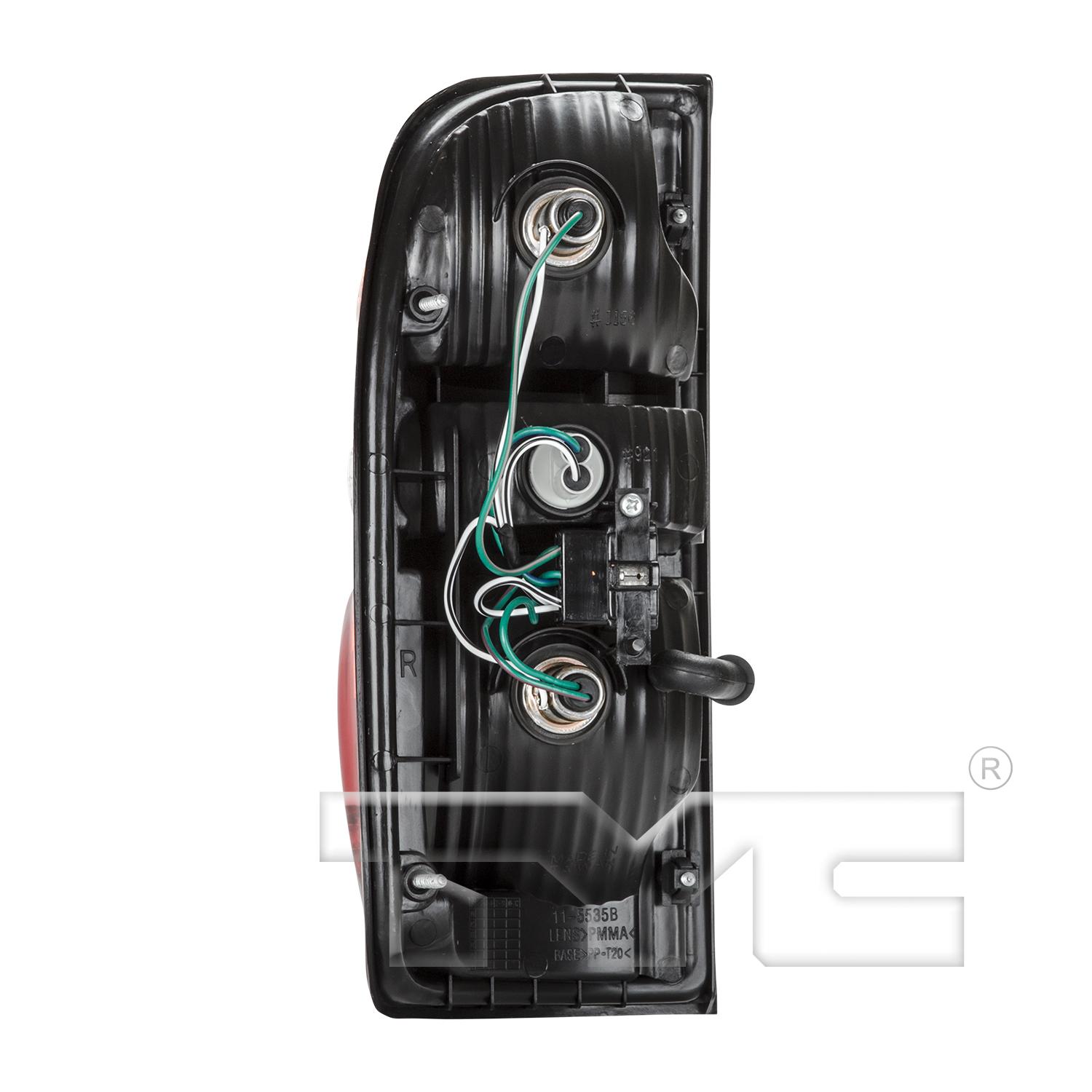 TYC 11553500 Tail Light Assembly product image 2 of 6