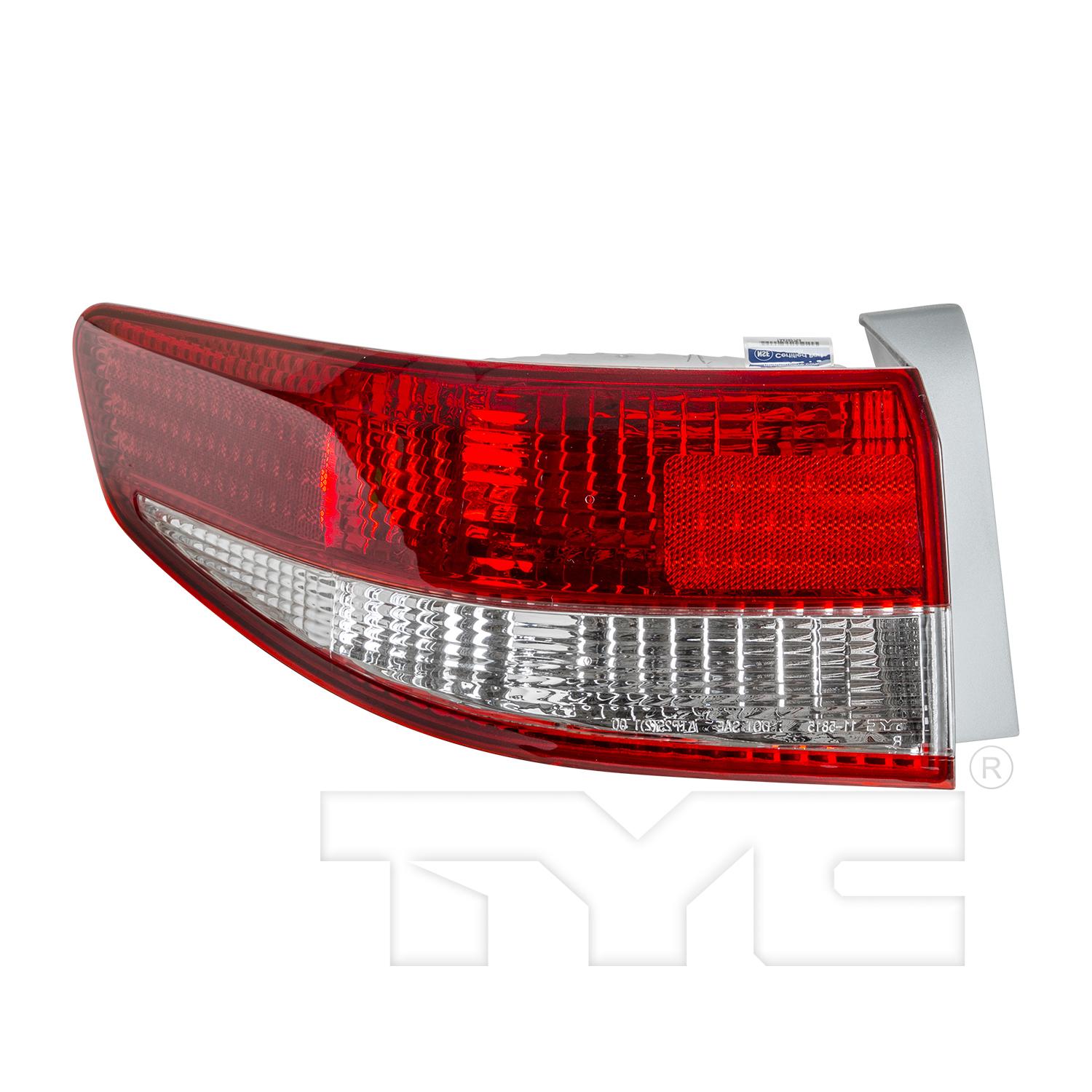 TYC 11581601 Tail Light Assembly product image 1 of 6