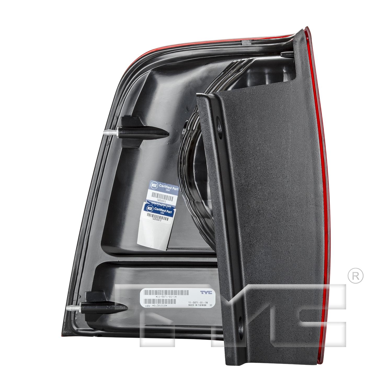 TYC 11587101 Tail Light Assembly product image 4 of 6
