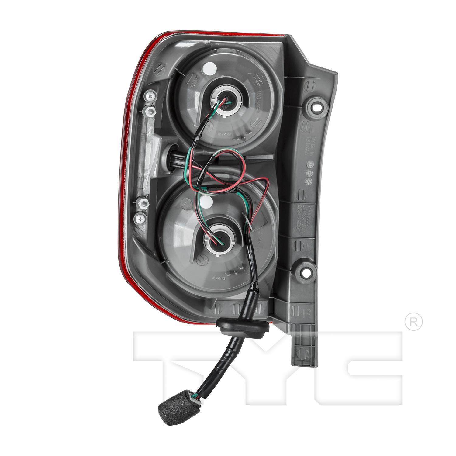 TYC 11589900 Tail Light Assembly product image 2 of 6