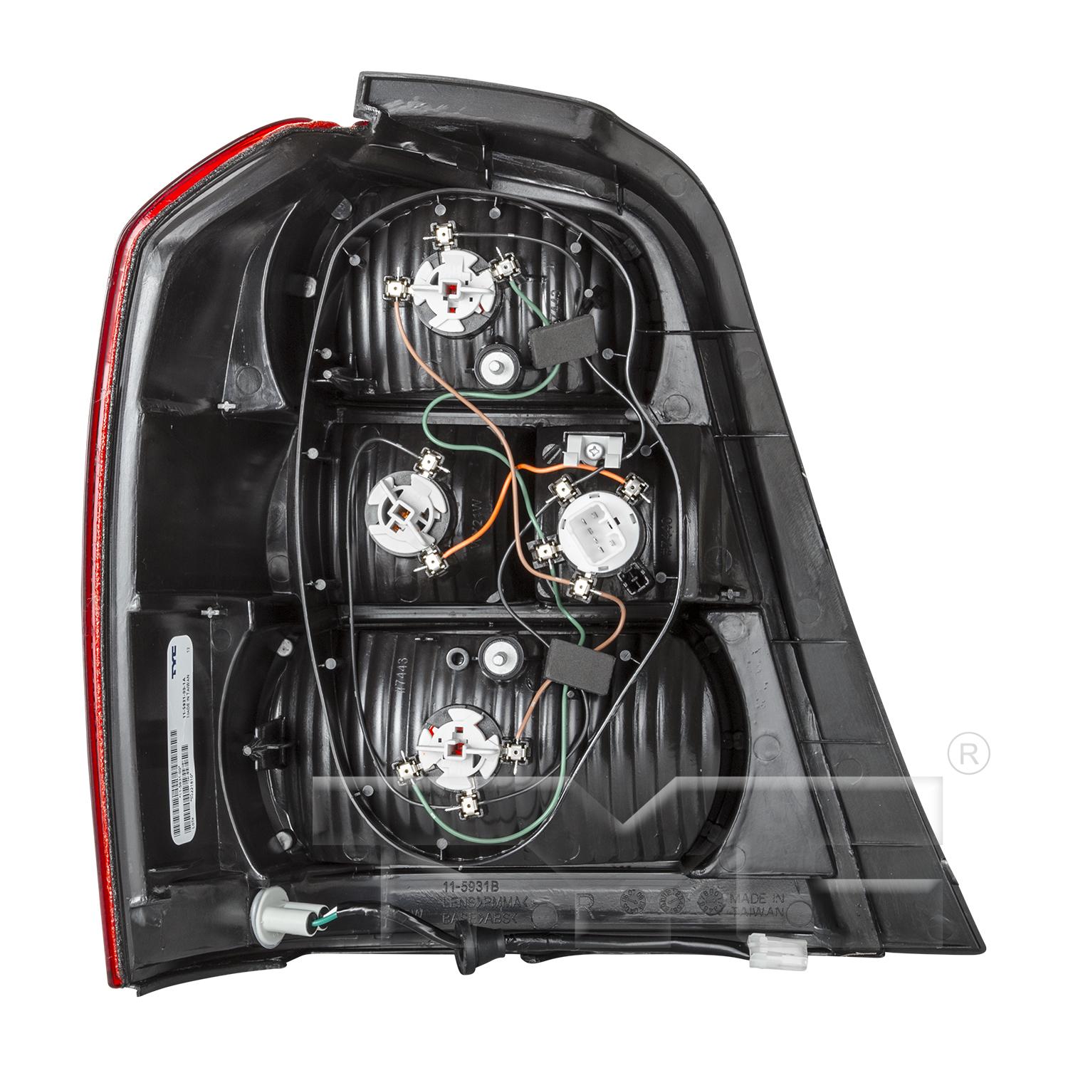 TYC 11593100 Tail Light Assembly product image 2 of 6