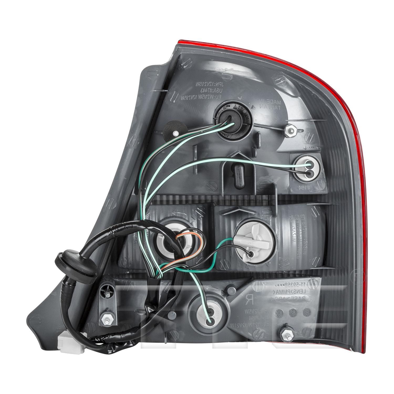 TYC 11593600 Tail Light Assembly product image 2 of 6
