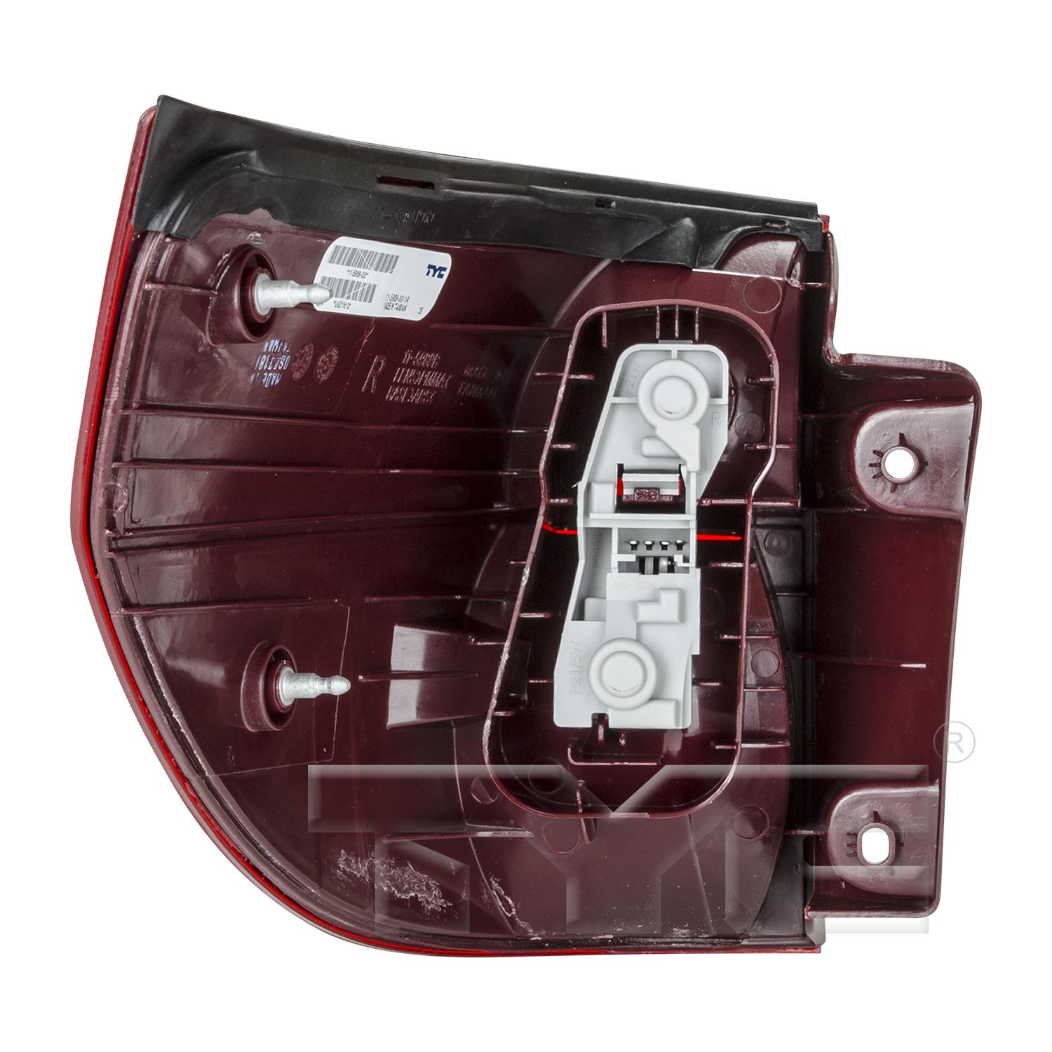 TYC 11598900 Tail Light Assembly product image 2 of 6