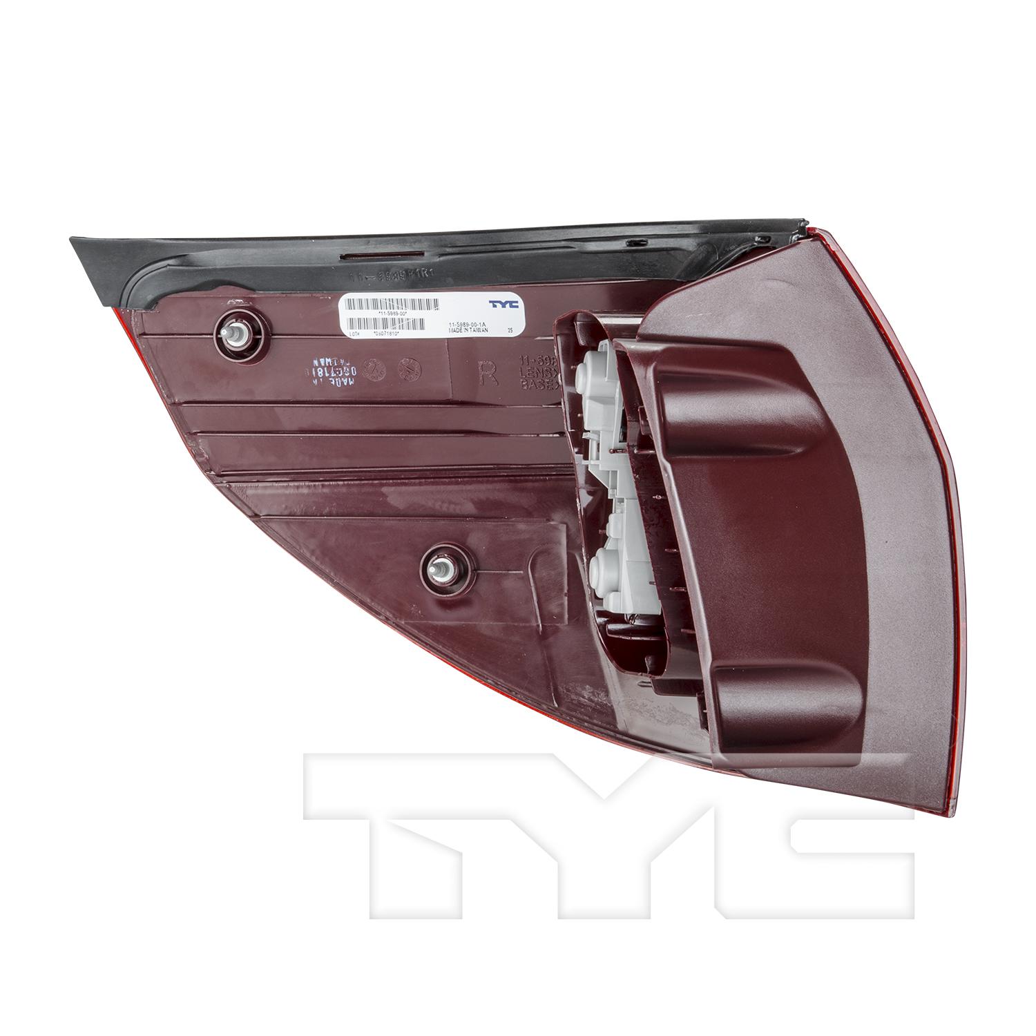 TYC 11598900 Tail Light Assembly product image 4 of 6