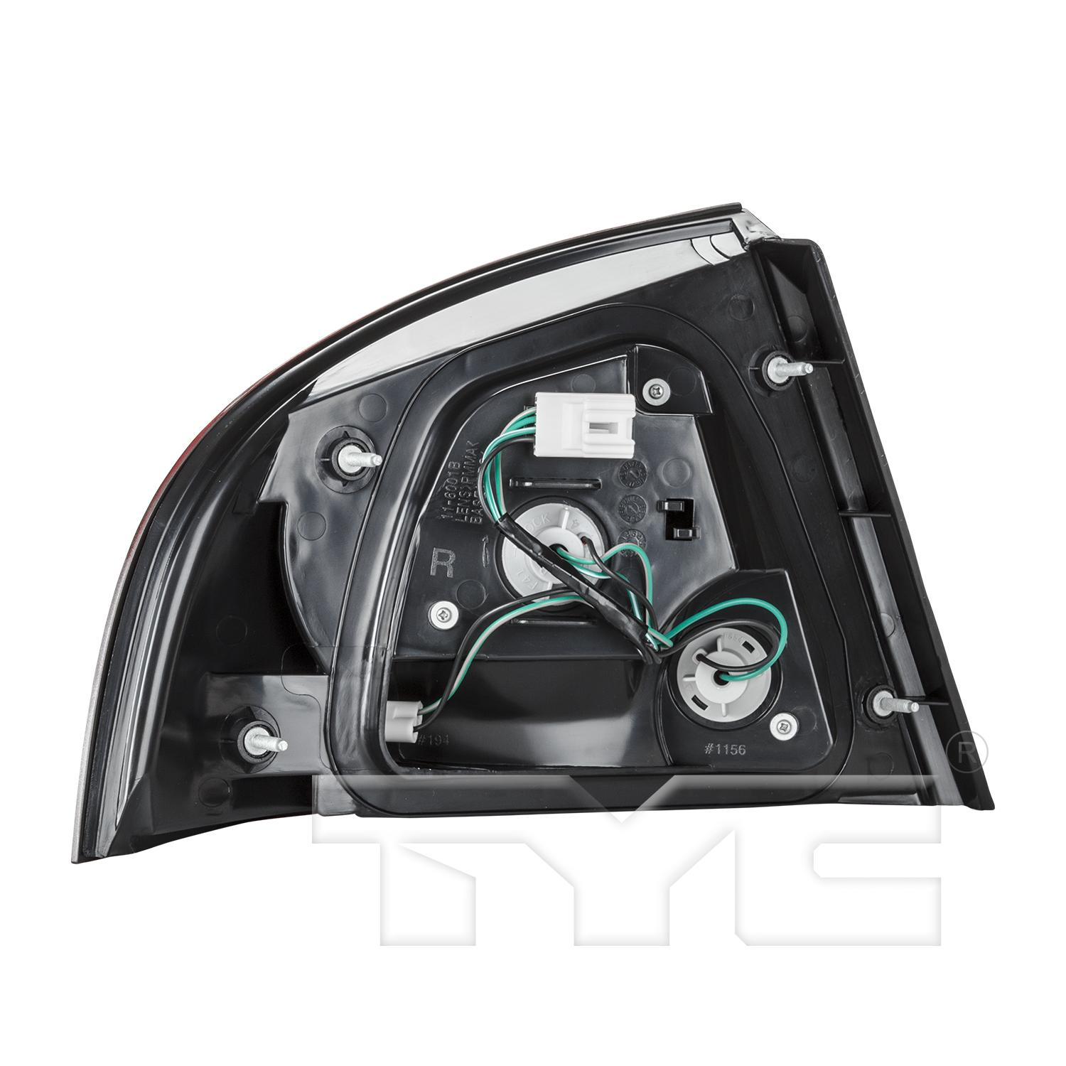 TYC 11600100 - Tail Light Assembly TYC 11600100 Tail Light Assembly product image 2 of 6