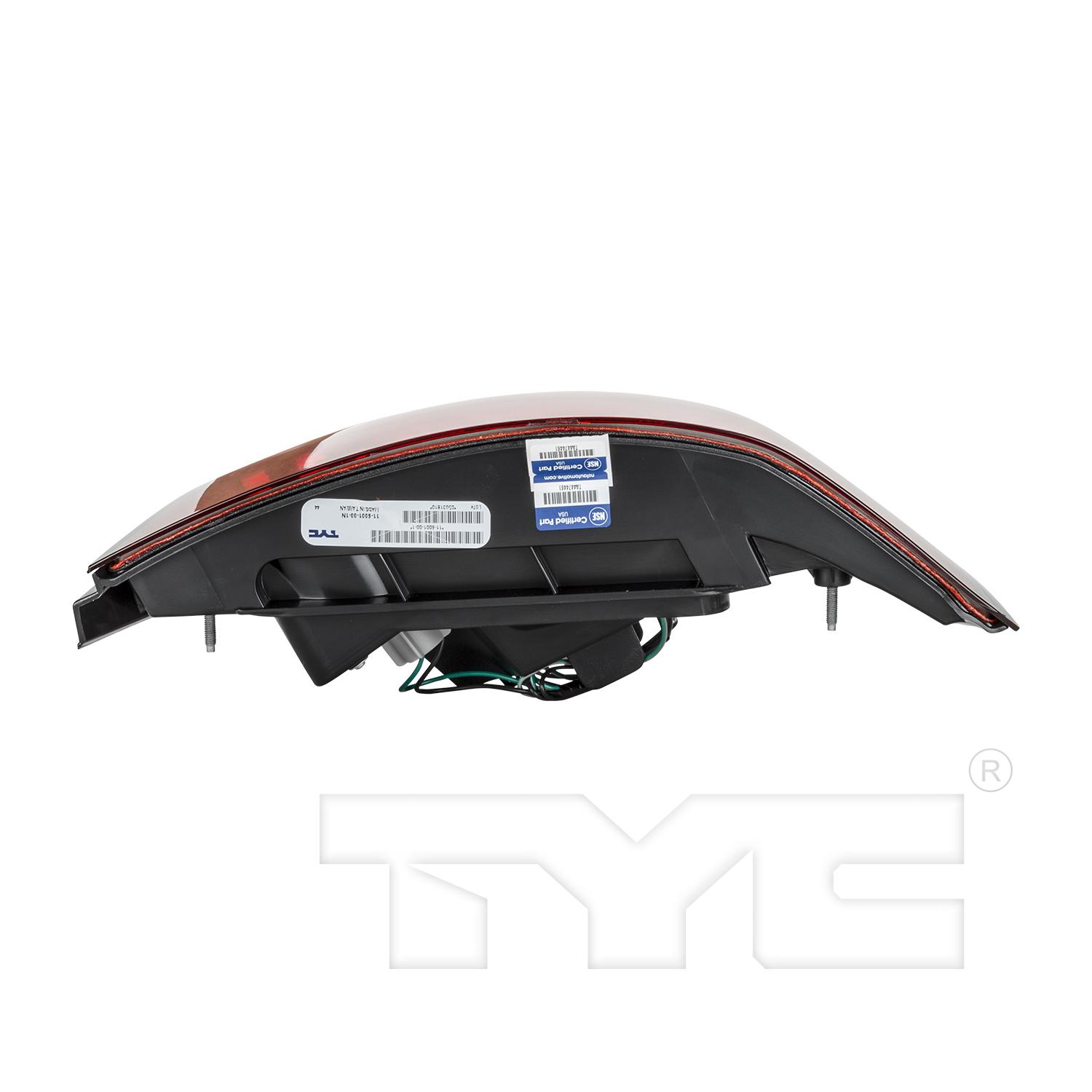 TYC 11600100 - Tail Light Assembly TYC 11600100 Tail Light Assembly product image 6 of 6