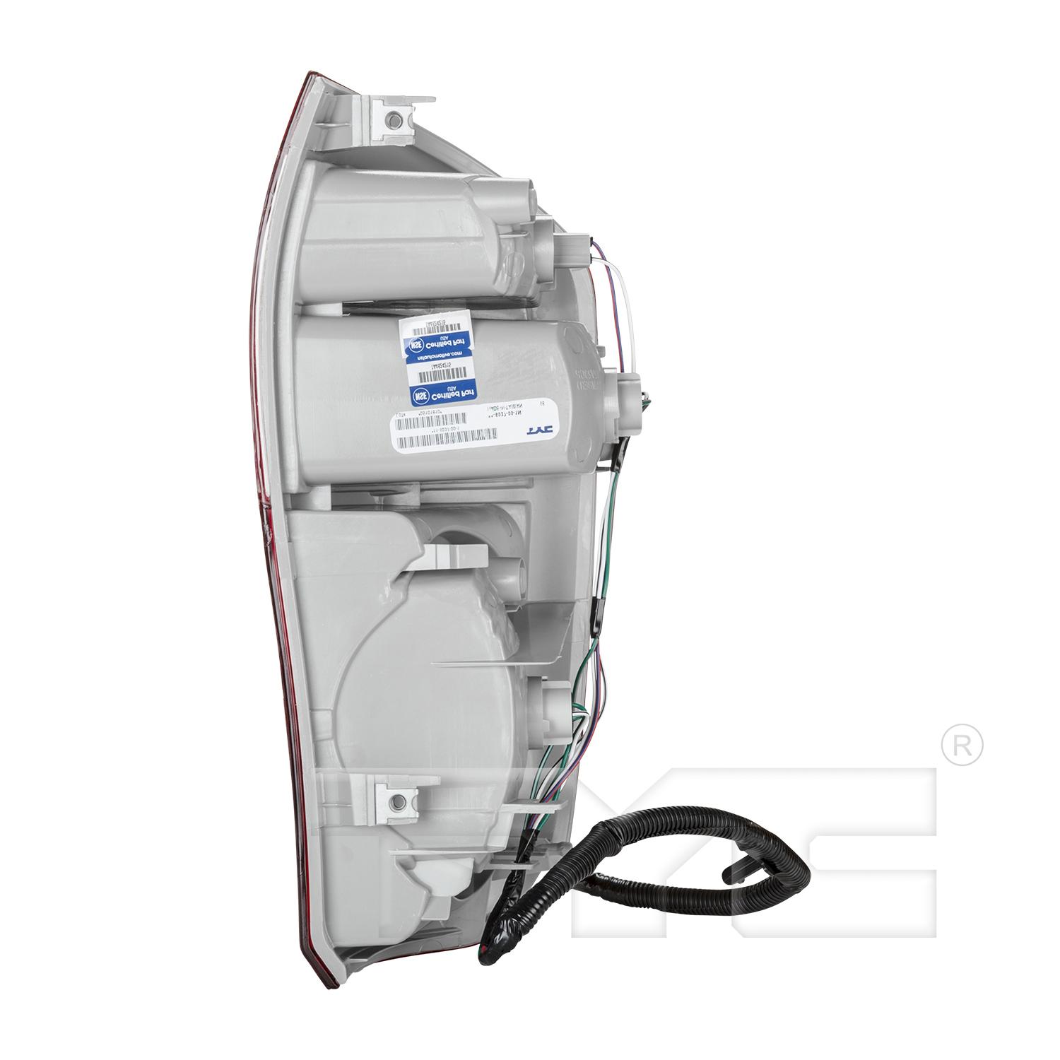 TYC 11603800 Tail Light Assembly product image 4 of 6