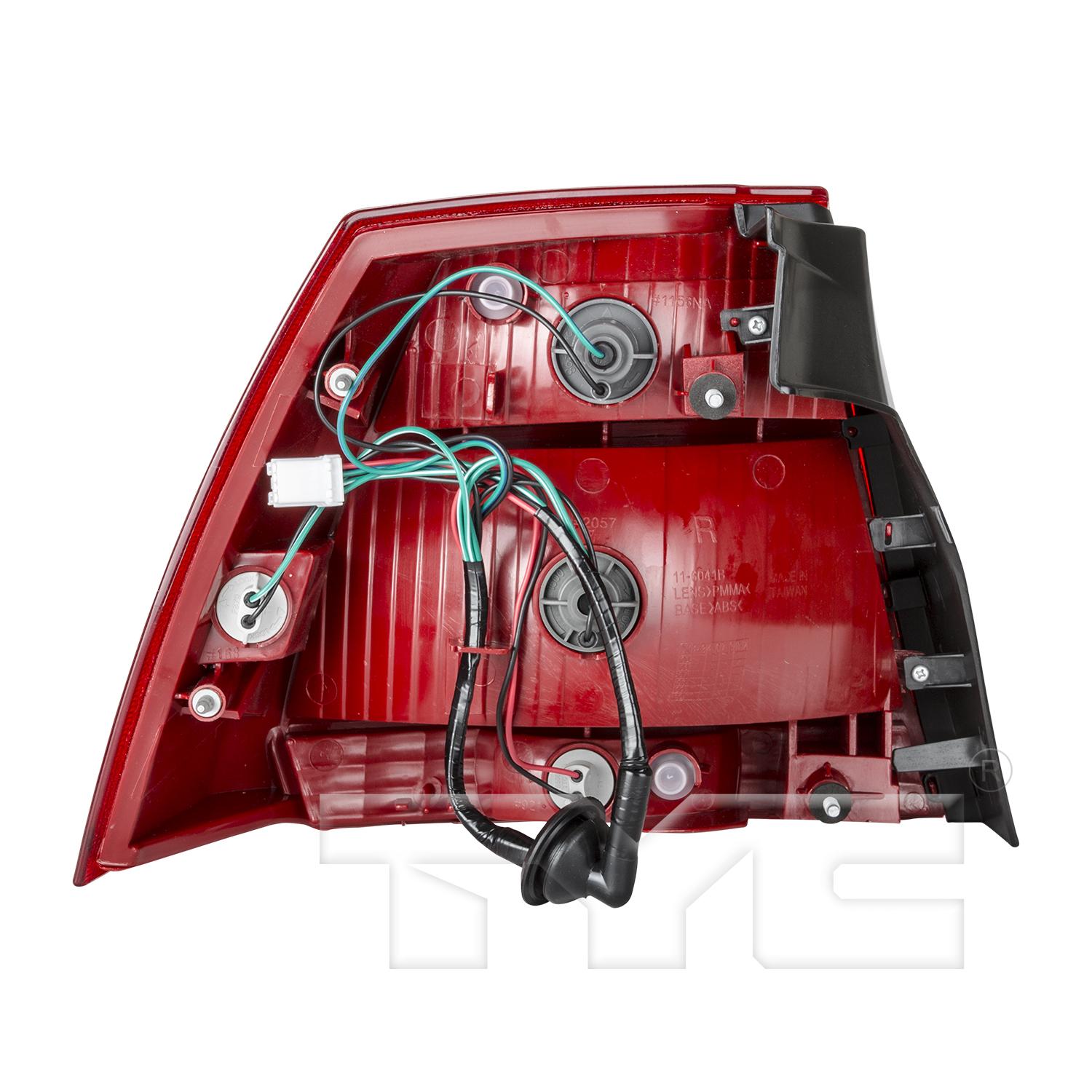 TYC 11604100 Tail Light Assembly product image 2 of 6