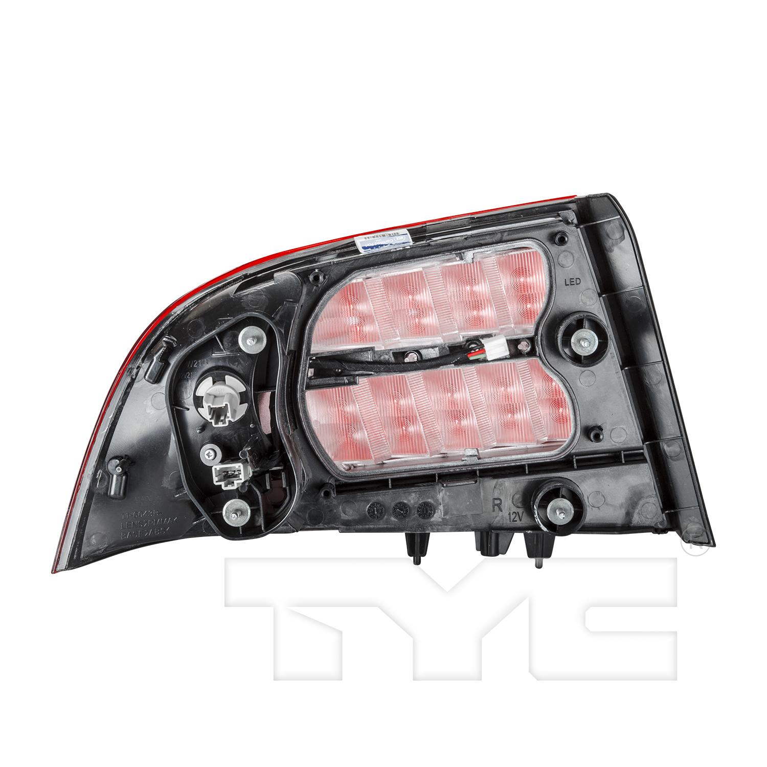 TYC 11604301 Tail Light Assembly product image 4 of 8