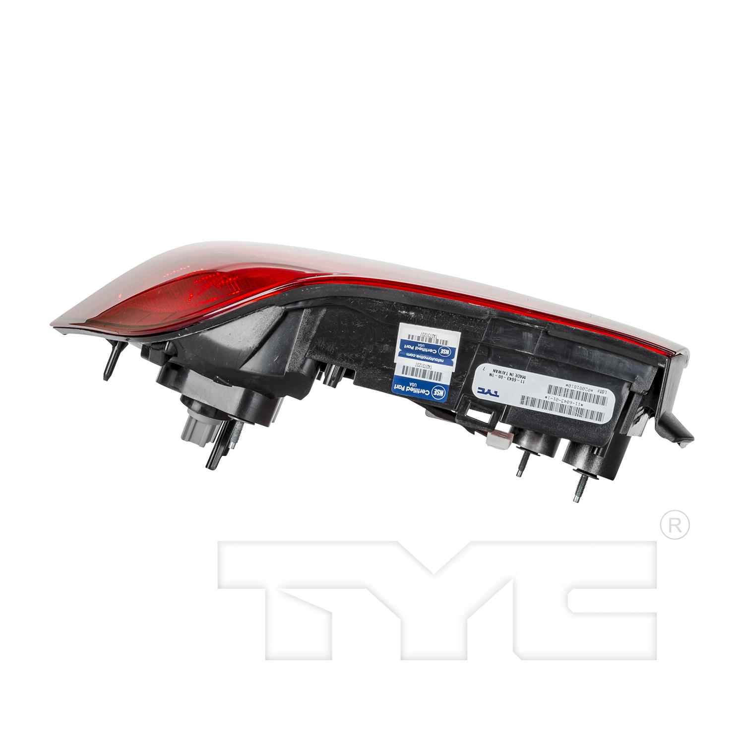 TYC 11604301 Tail Light Assembly product image 7 of 8