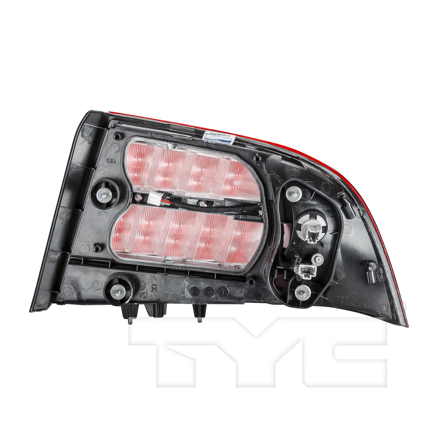 TYC 11604401 Tail Light Assembly product image 2 of 6