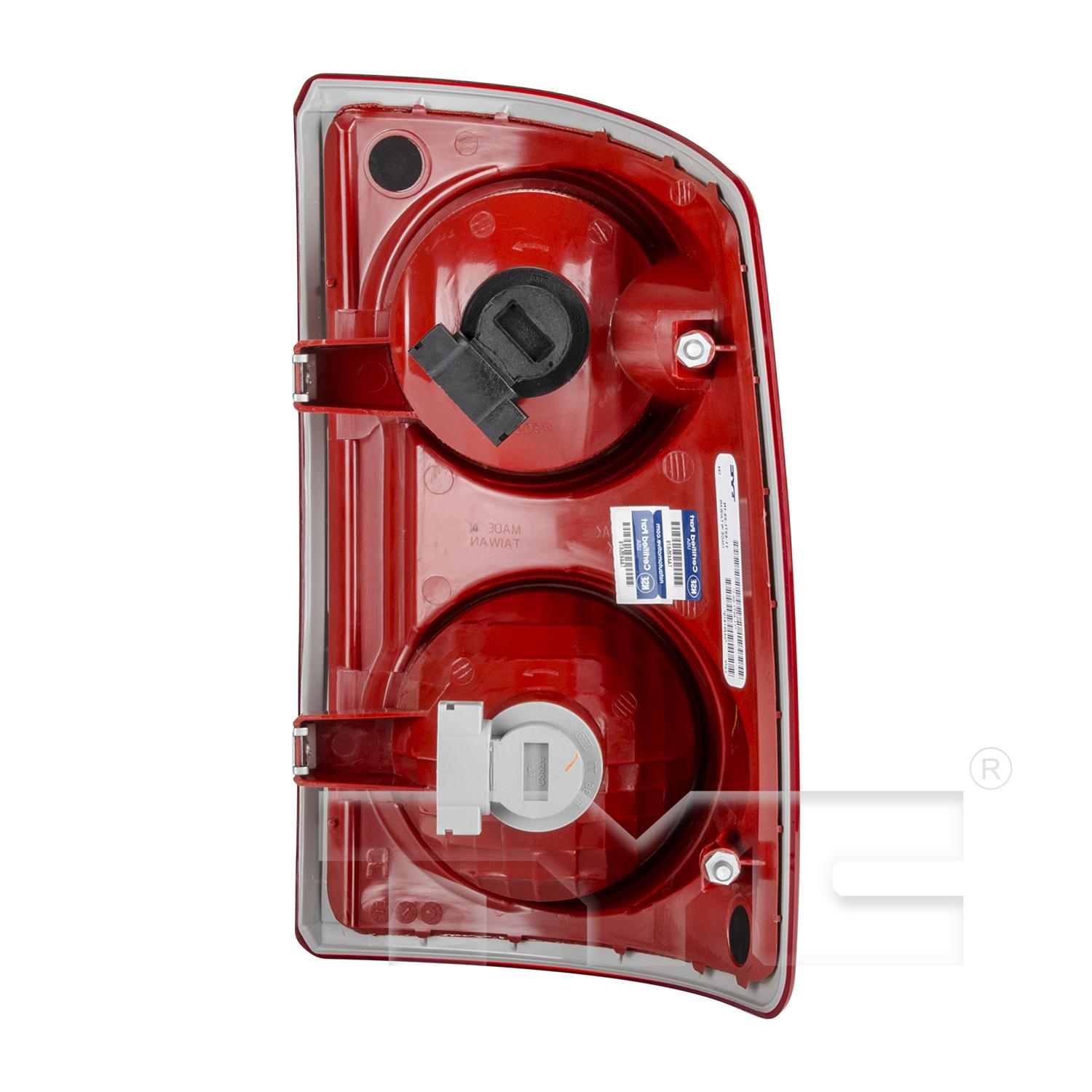 TYC 116072009 Tail Light Assembly product image 2 of 6