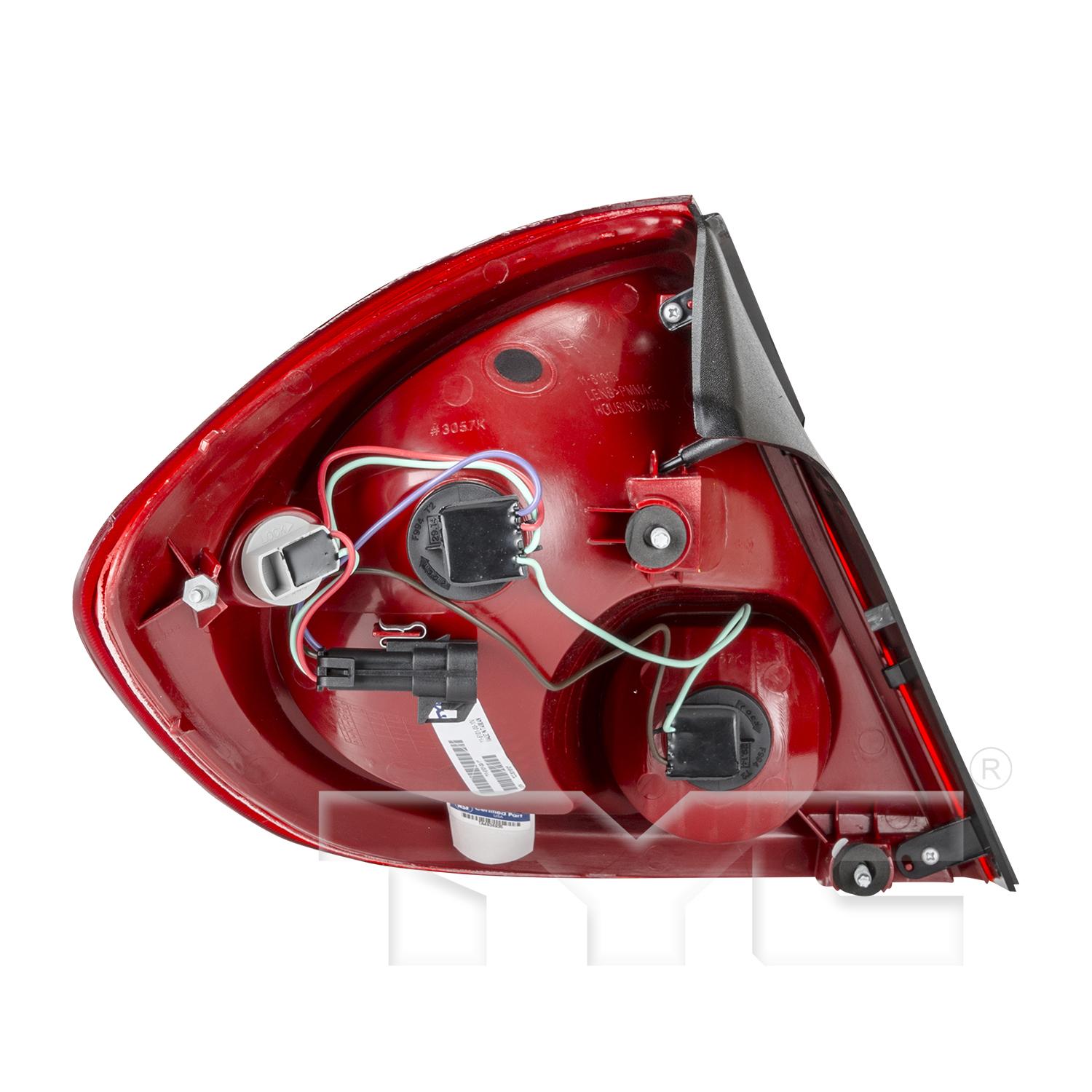 TYC 11610100 Tail Light Assembly product image 2 of 6