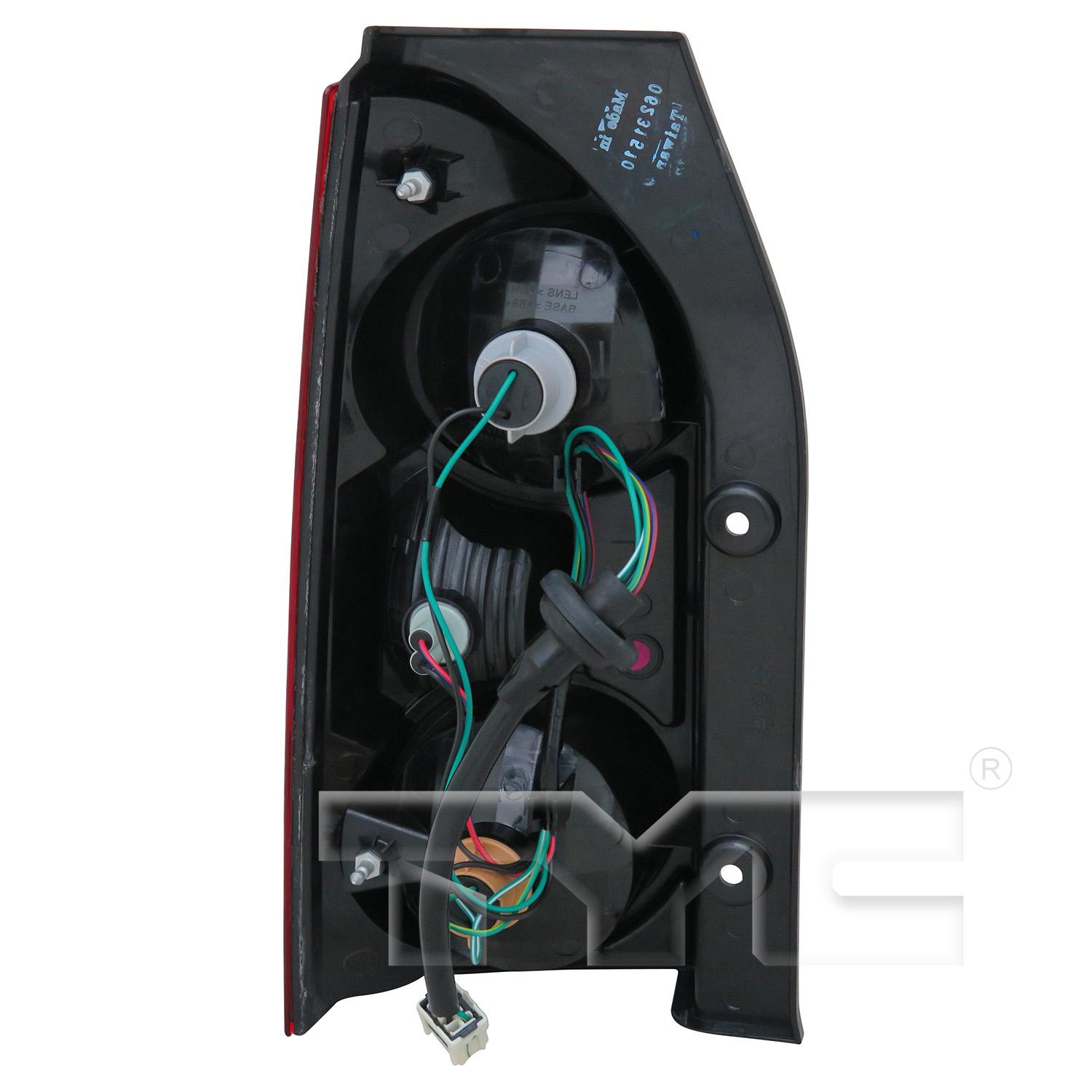 TYC 11612900 Tail Light Assembly product image 2 of 6