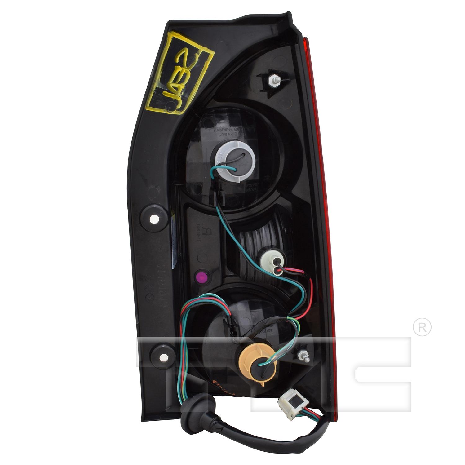 TYC 116130009 Tail Light Assembly product image 2 of 6