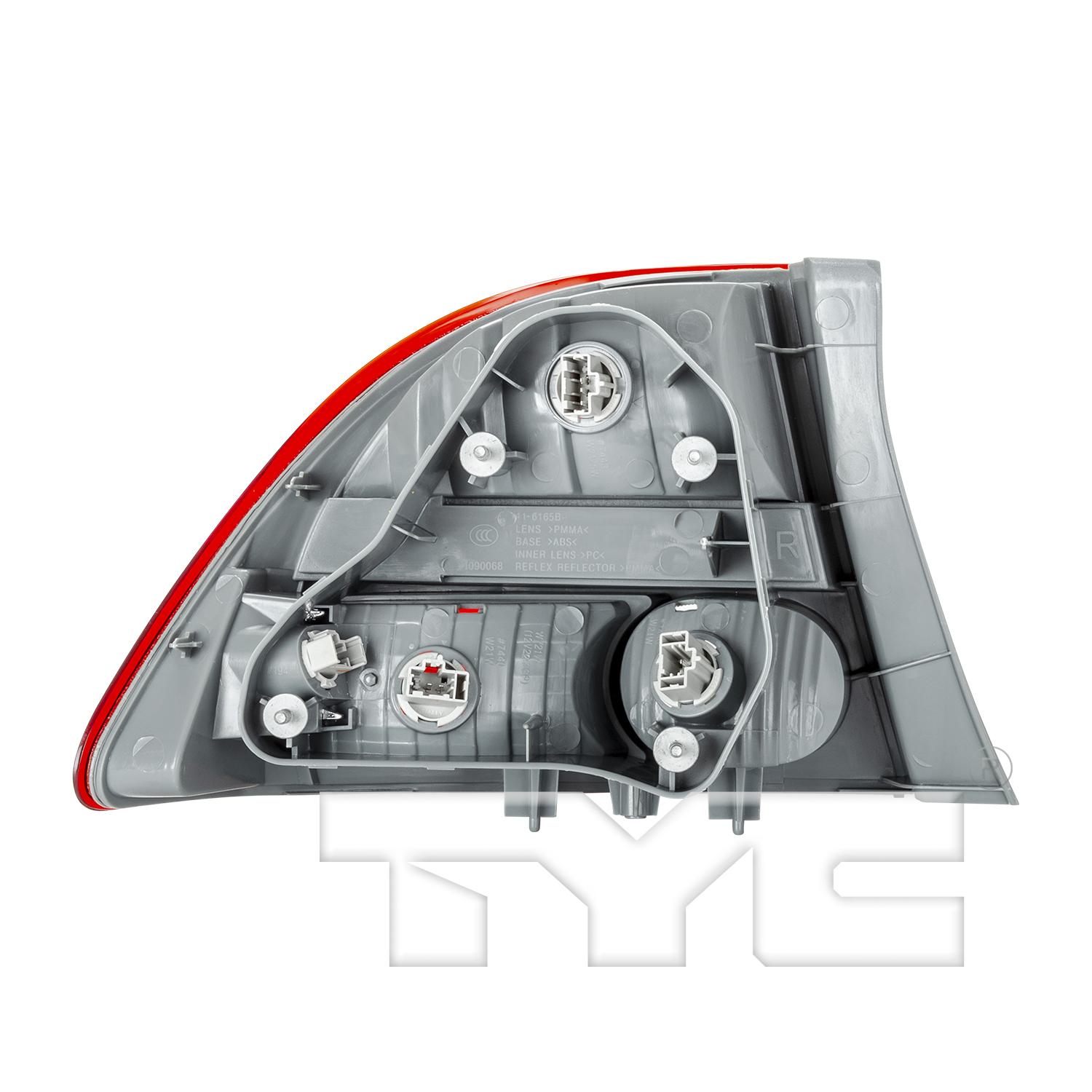 TYC 11616500 Tail Light Assembly product image 2 of 6