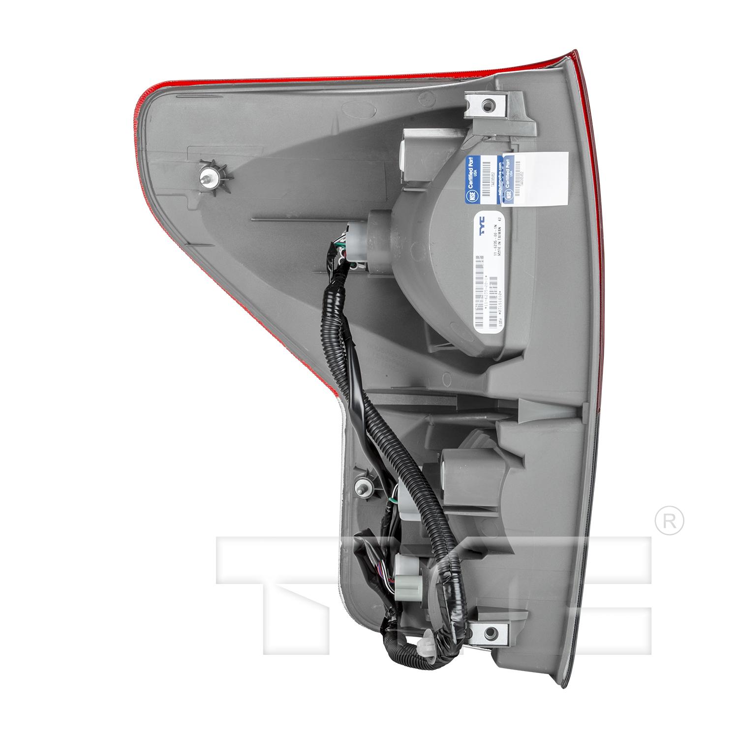 TYC 116235001 Tail Light Assembly product image 4 of 6