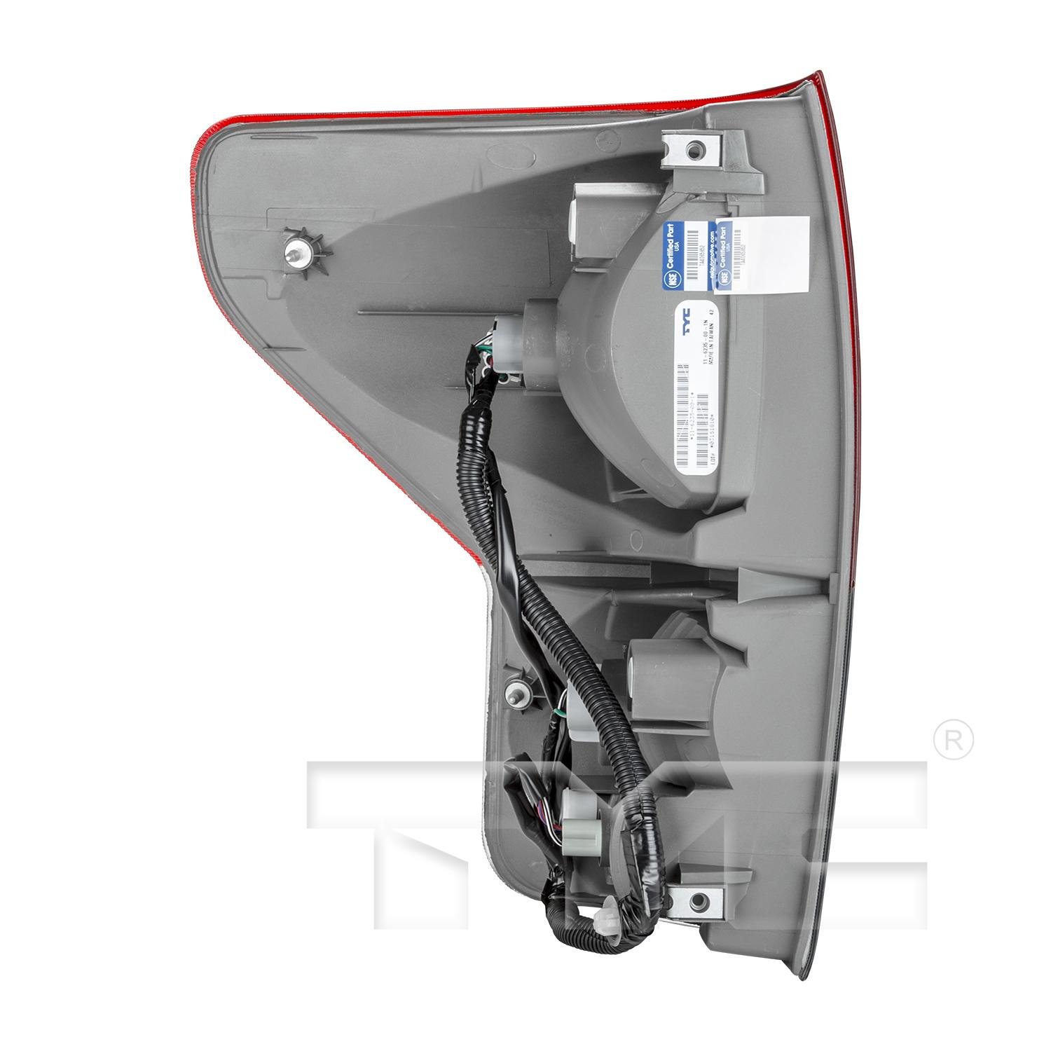 TYC 116235009 Tail Light Assembly product image 4 of 6