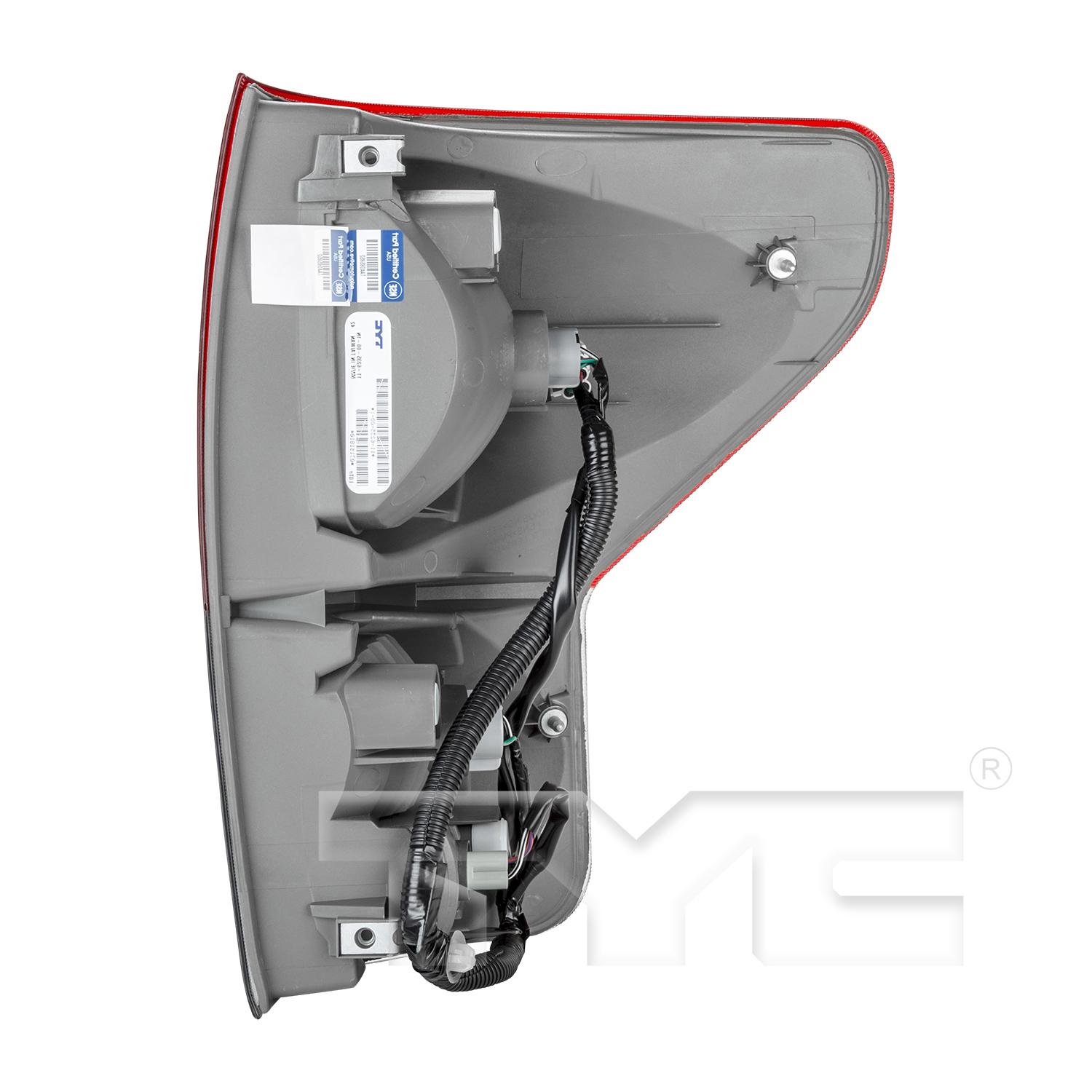 TYC 116236009 Tail Light Assembly product image 4 of 6