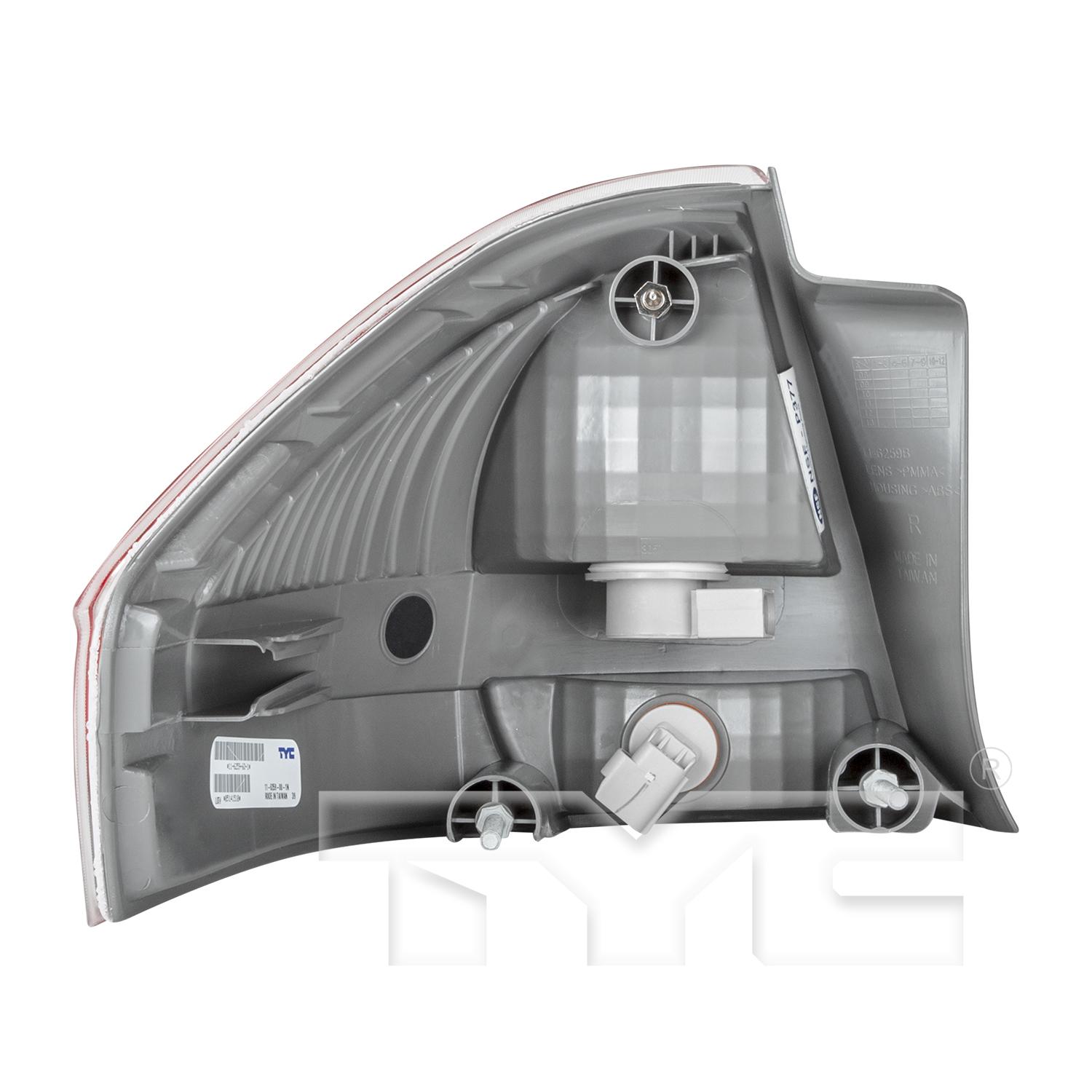 TYC 11625900 Tail Light Assembly product image 2 of 6