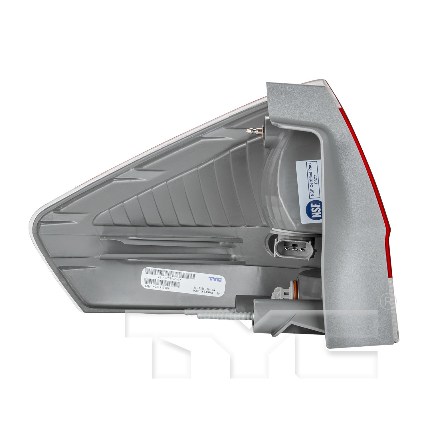 TYC 11625900 Tail Light Assembly product image 4 of 6