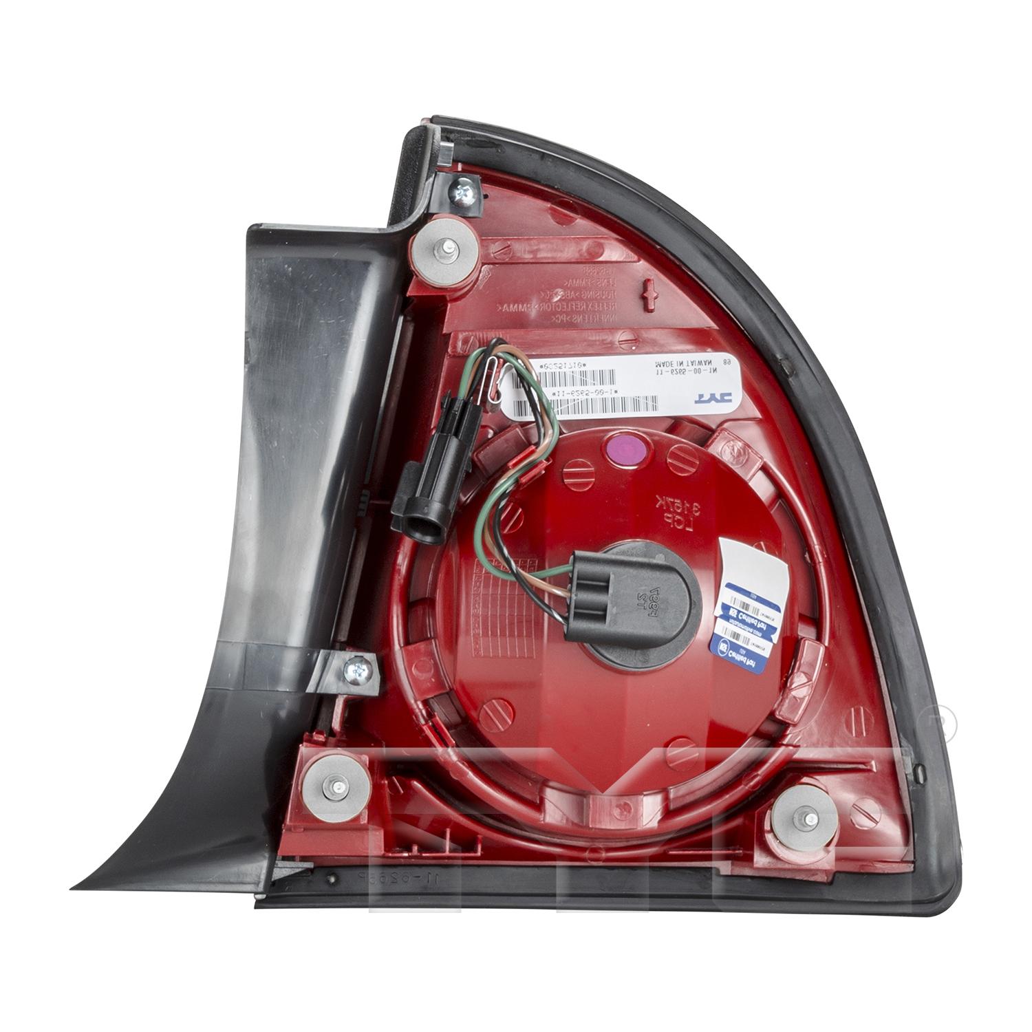 TYC 116266009 Tail Light Assembly product image 2 of 6