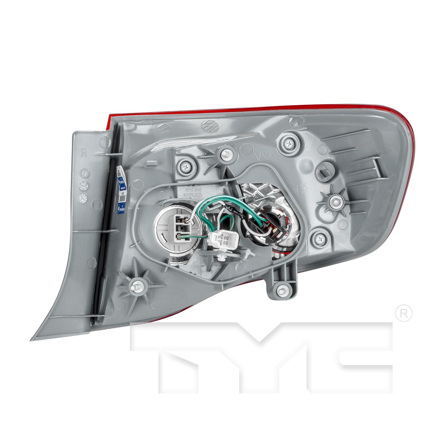 TYC 11627800 Tail Light Assembly product image 2 of 6