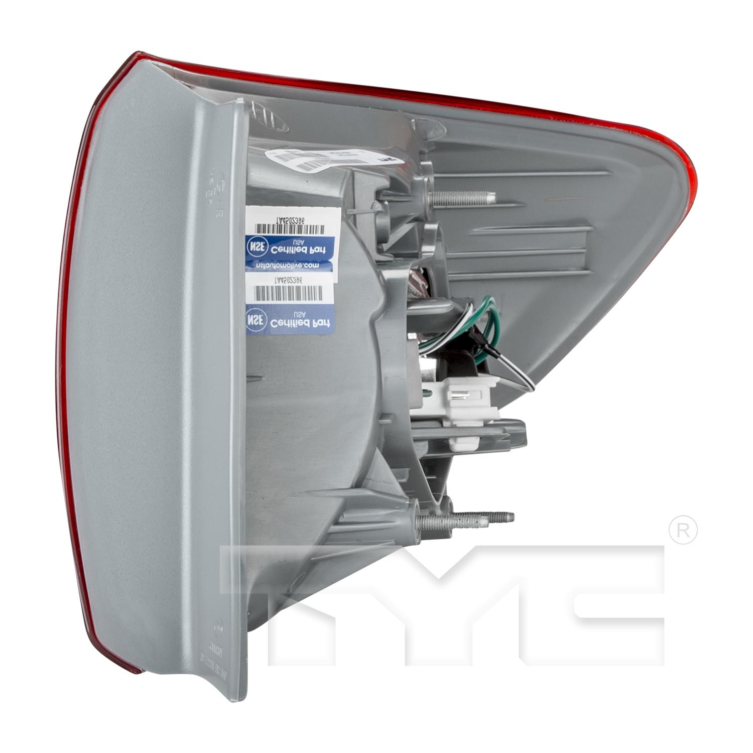 TYC 11627800 Tail Light Assembly product image 4 of 6