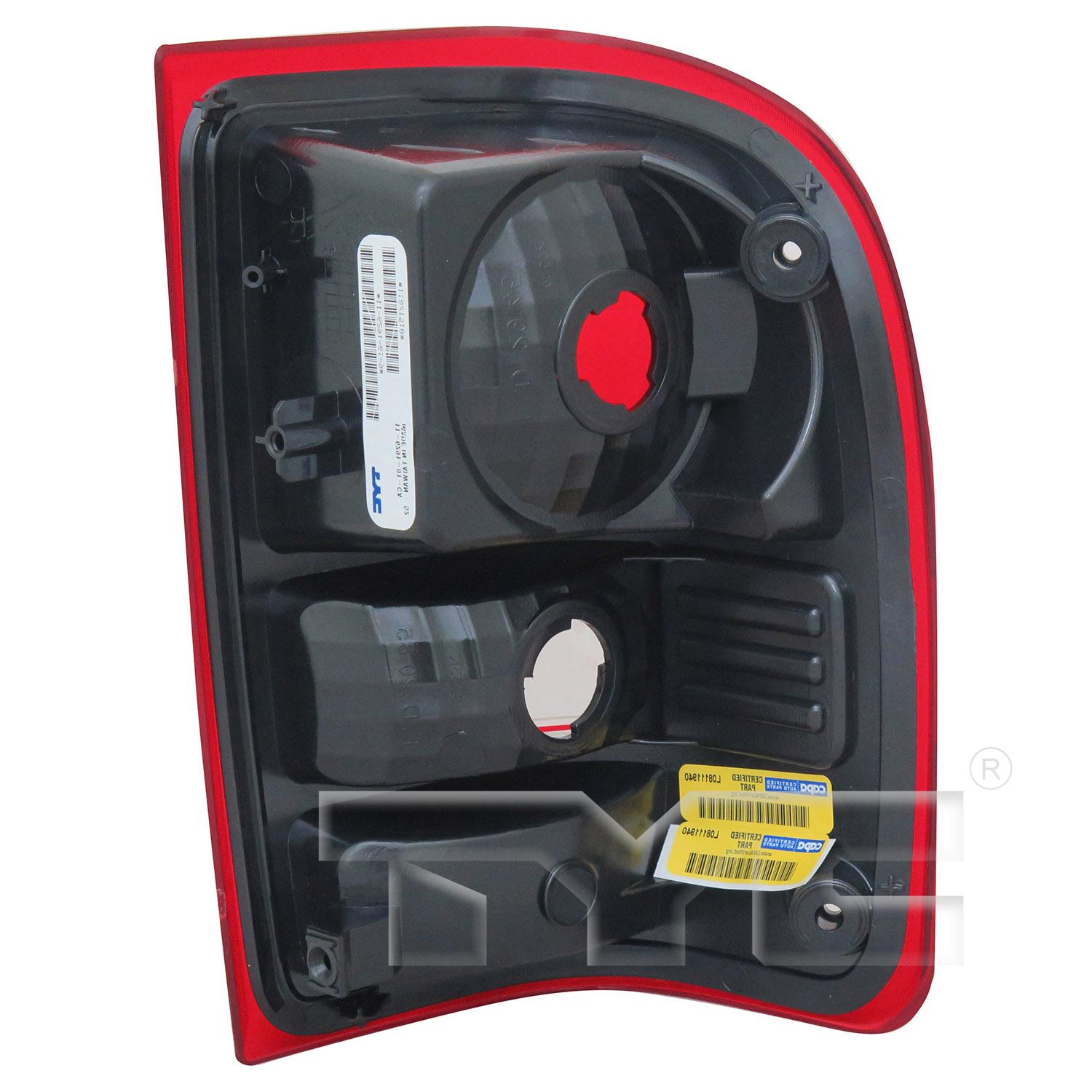 TYC 11629201 Tail Light Assembly product image 2 of 6