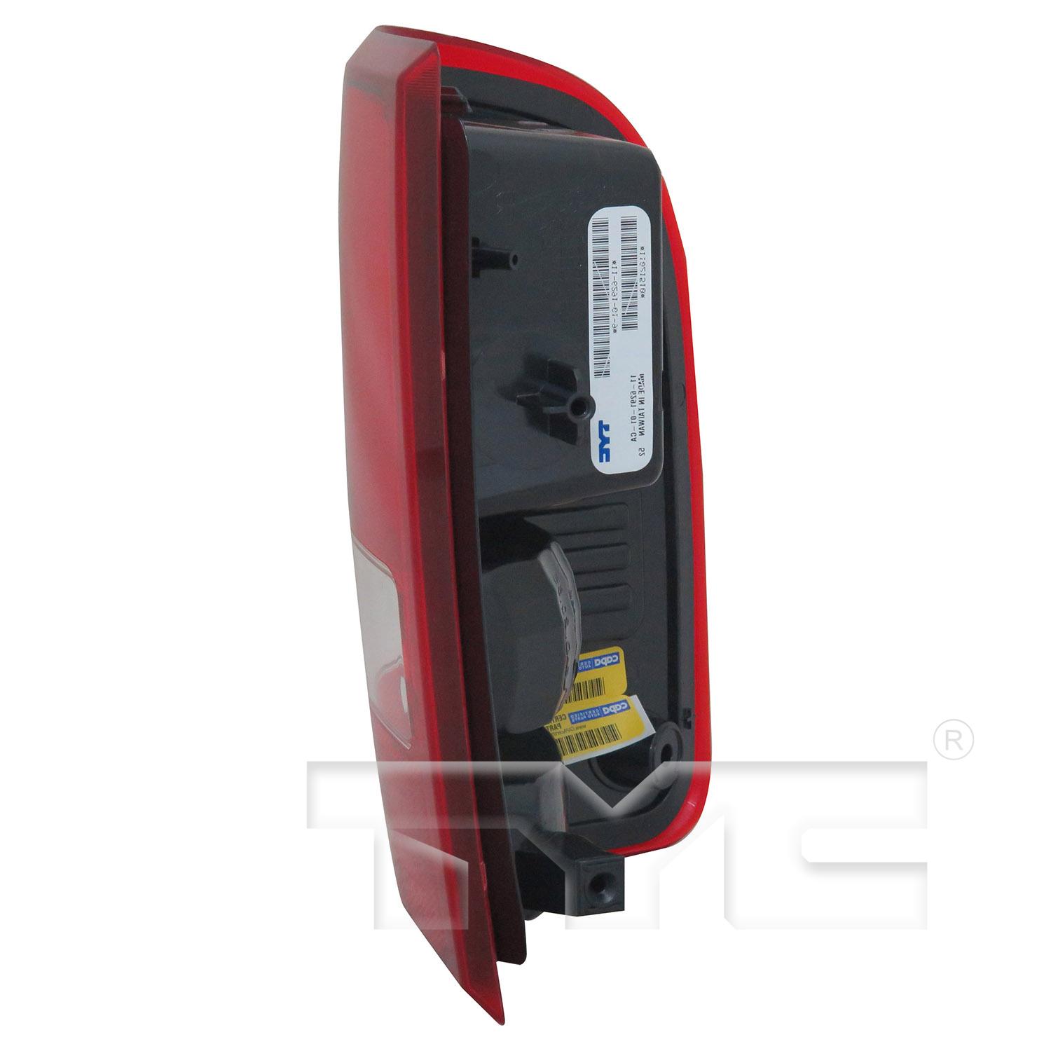 TYC 11629201 Tail Light Assembly product image 3 of 6