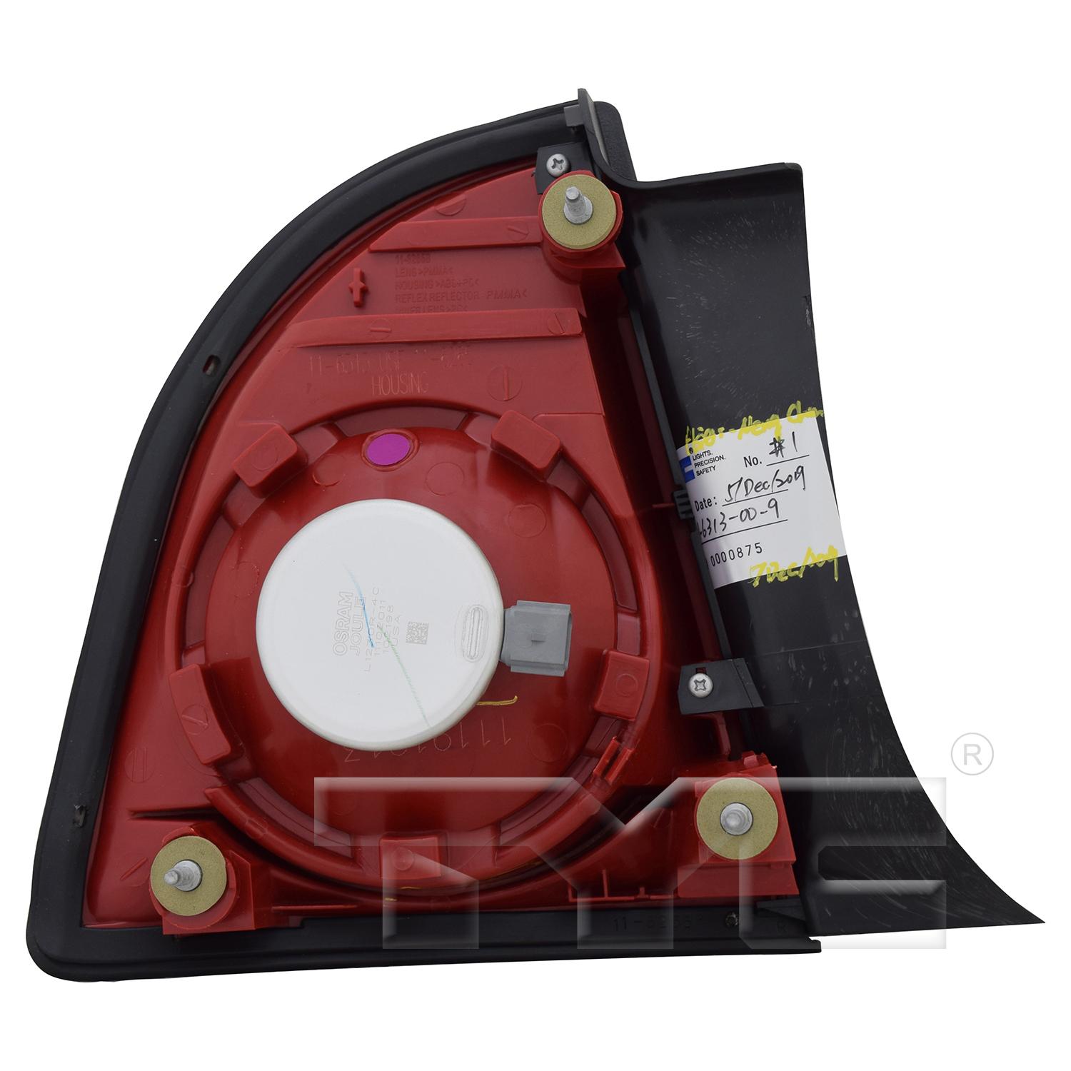 TYC 116313009 Tail Light Assembly product image 2 of 6