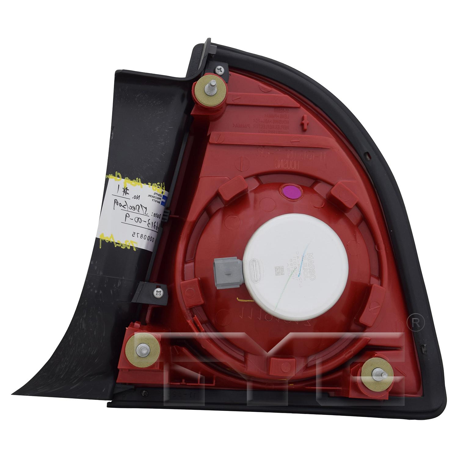 TYC 116314009 Tail Light Assembly product image 2 of 6