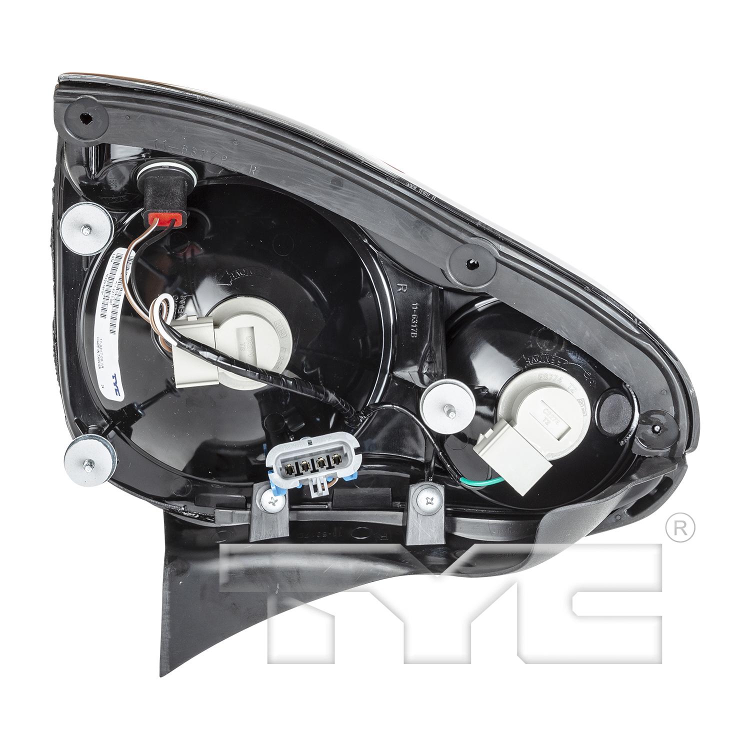 TYC 11631700 Tail Light Assembly product image 2 of 8
