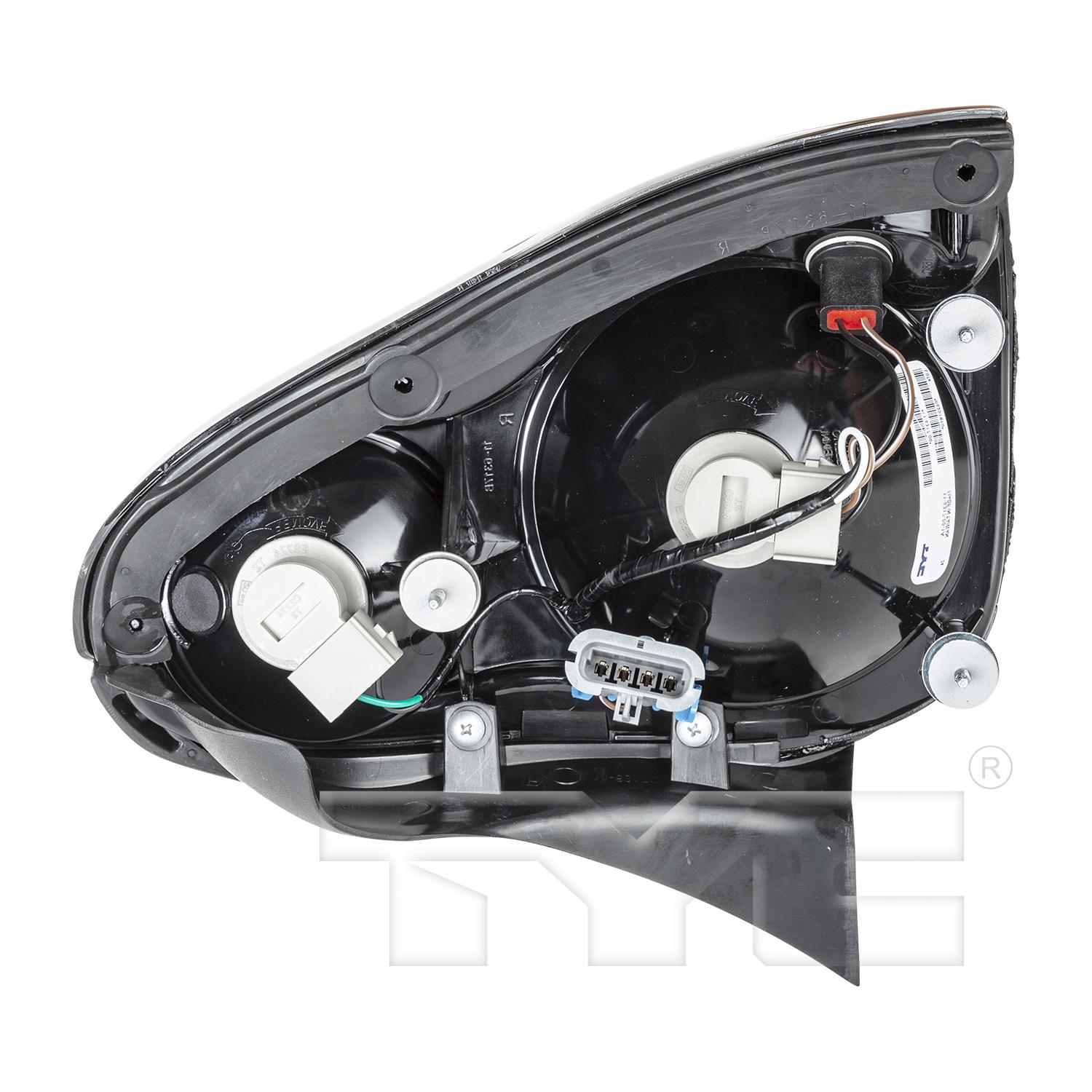 TYC 11631800 Tail Light Assembly product image 2 of 8