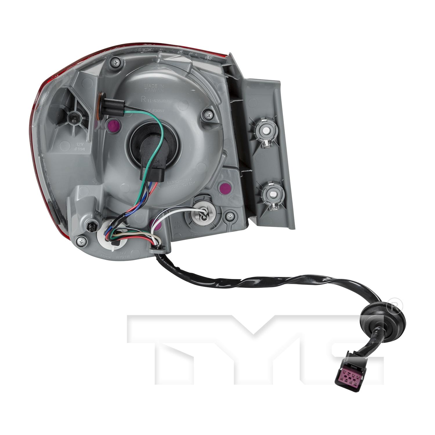 TYC 11635700 Tail Light Assembly product image 2 of 6