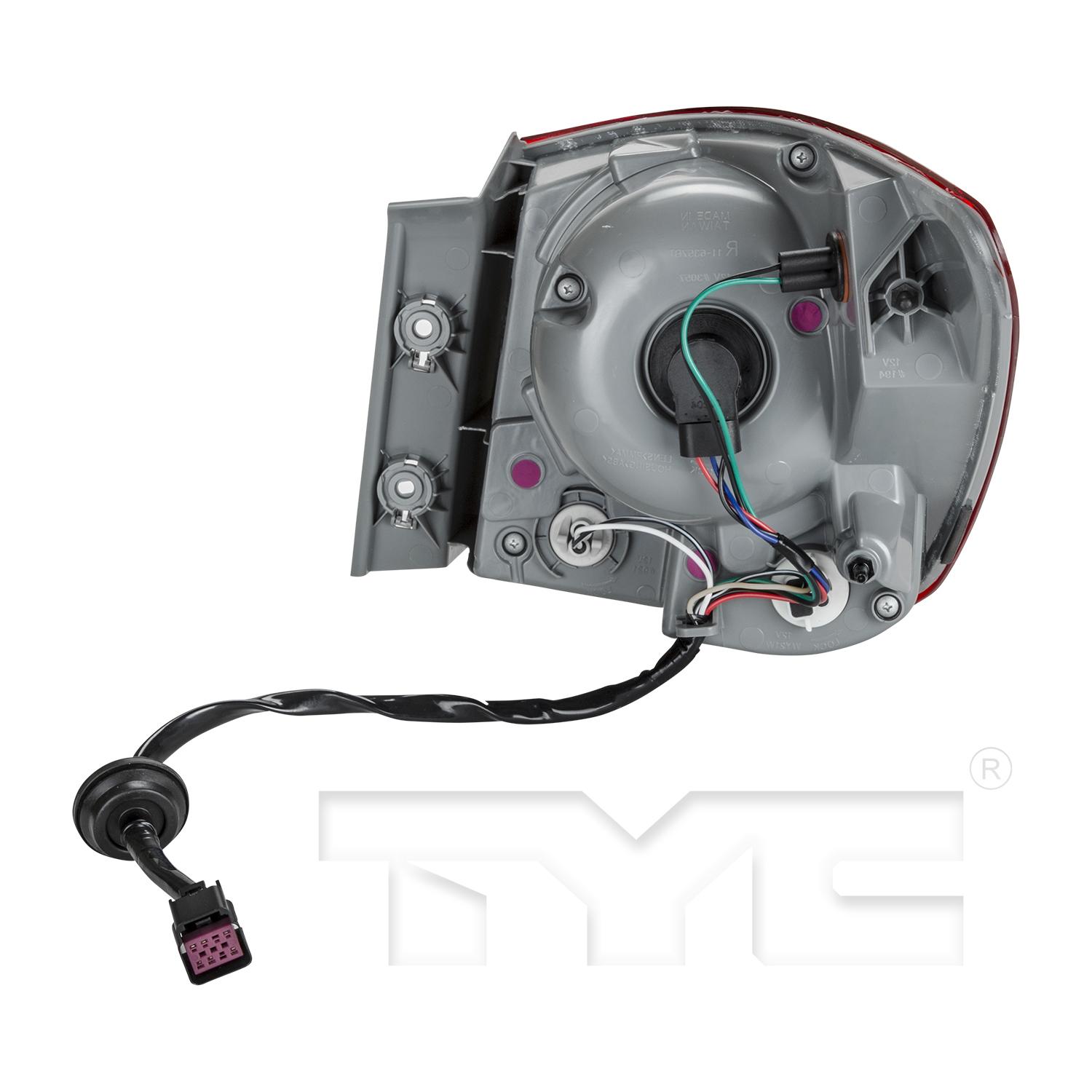 TYC 11635800 Tail Light Assembly product image 2 of 6