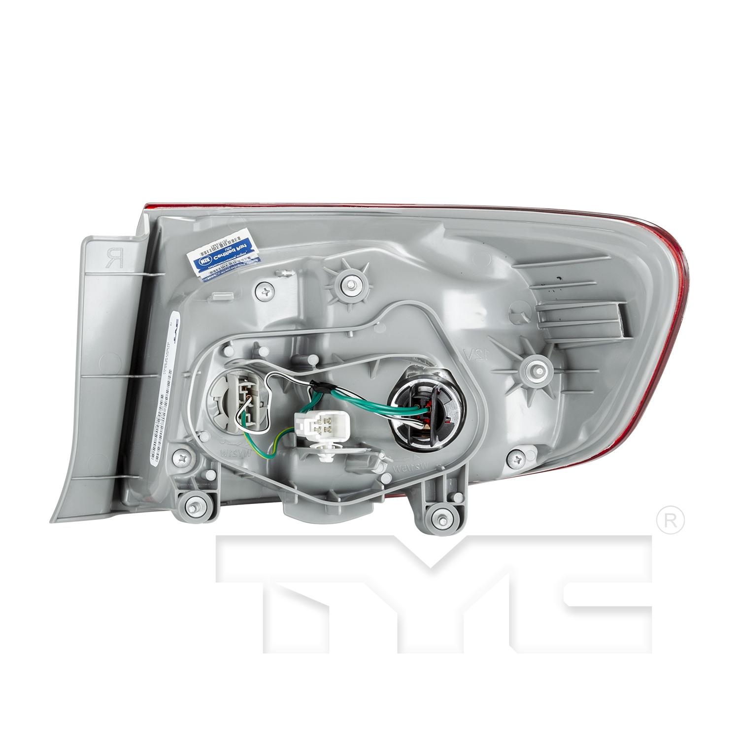 TYC 11636400 - Tail Light Assembly TYC 11636400 Tail Light Assembly product image 4 of 8