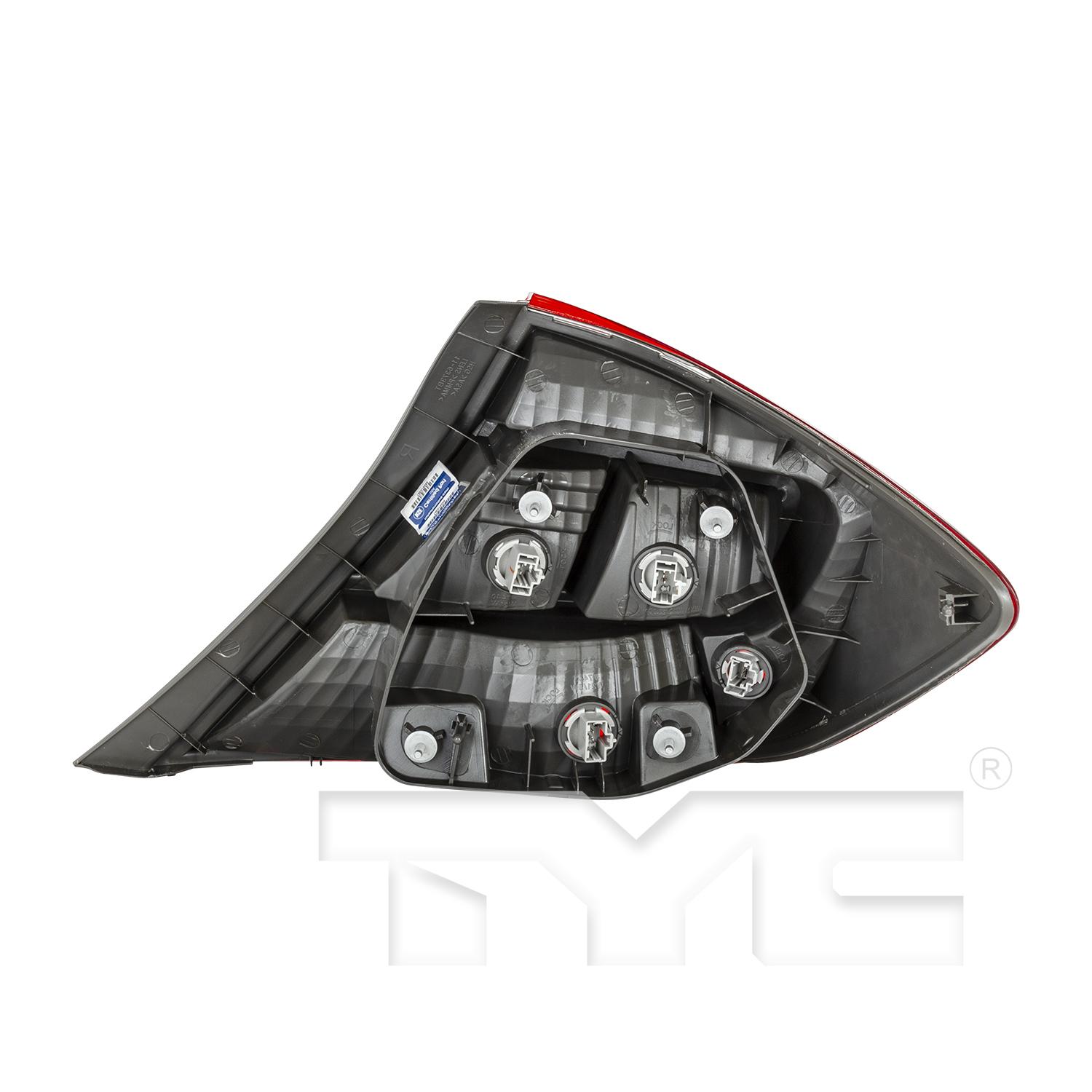 TYC 11637400 Tail Light Assembly product image 2 of 6